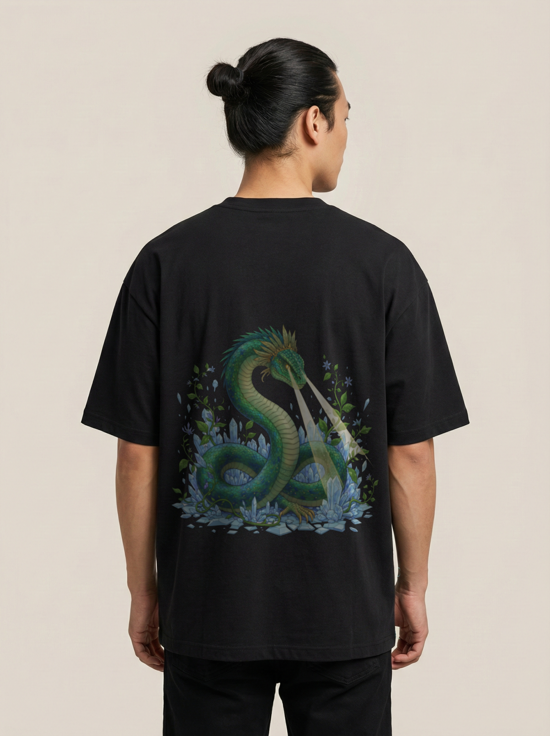 Petrify Premium Terry Oversized Tee Black