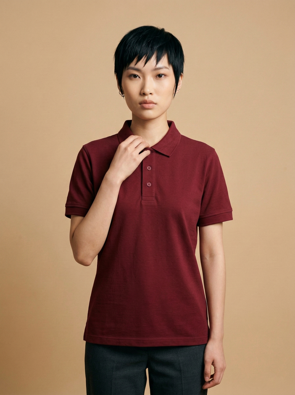 Polo T-Shirt Maroon
