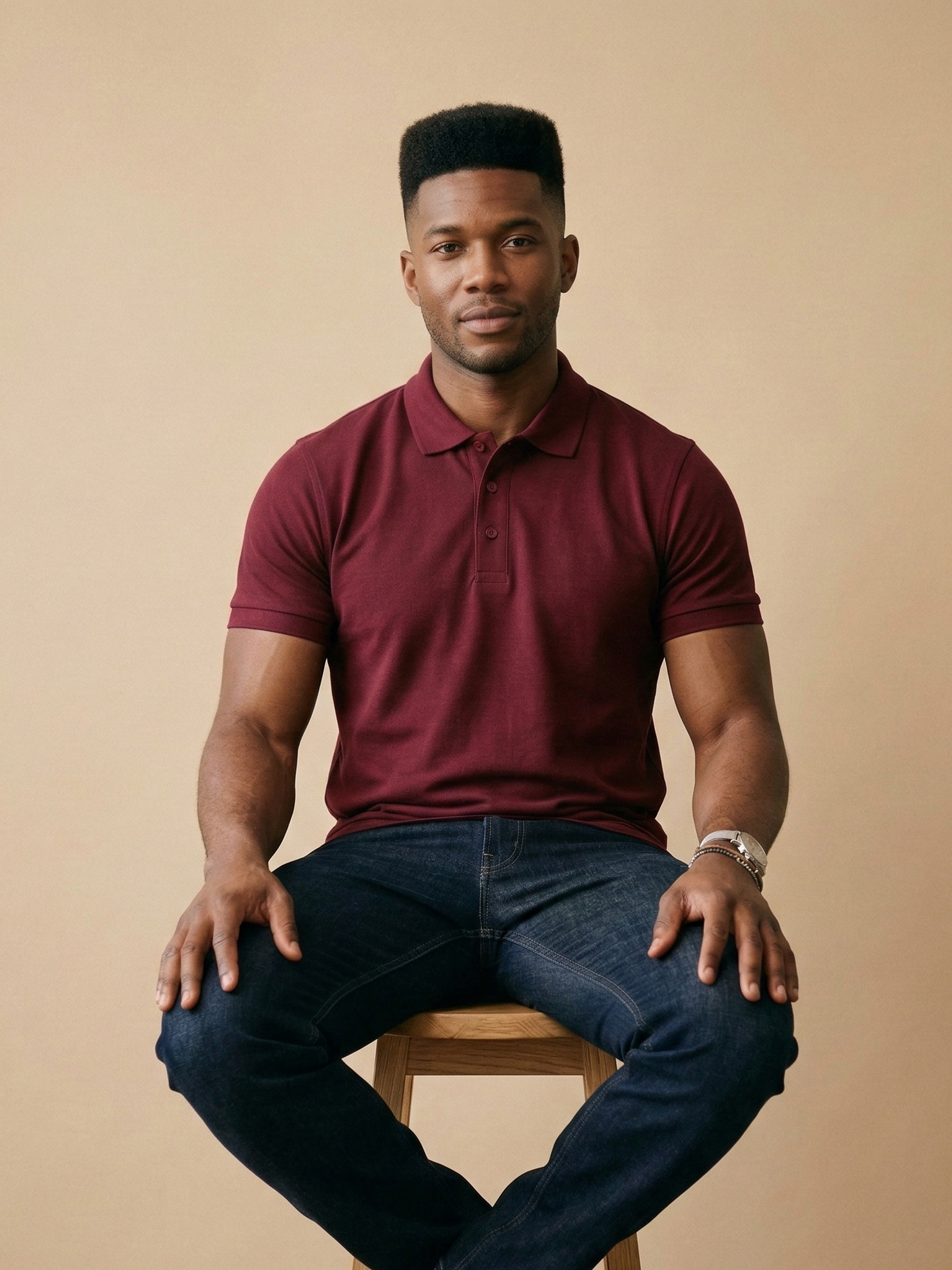 Polo T-Shirt Maroon