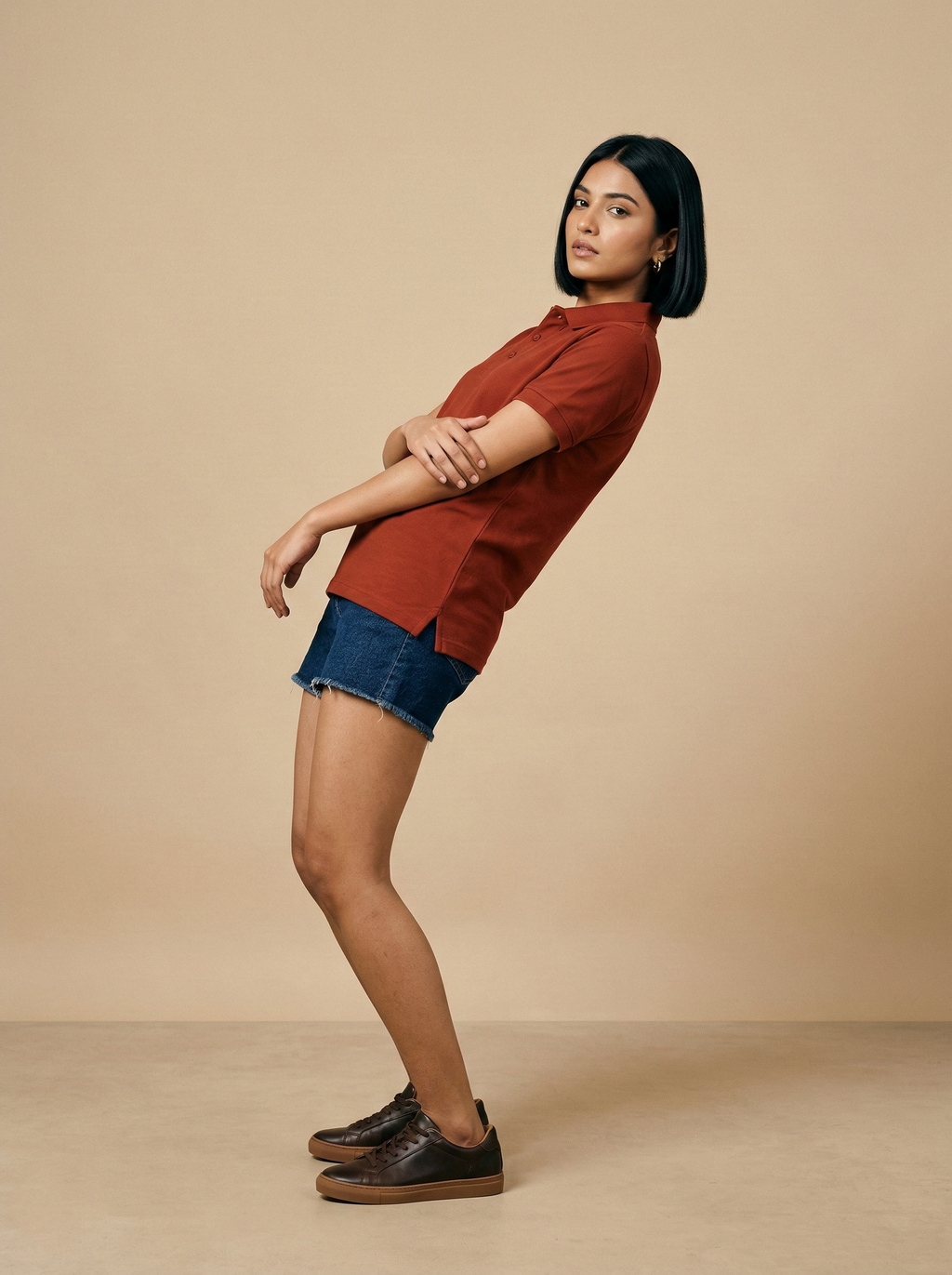 Polo T-Shirt Brick Red