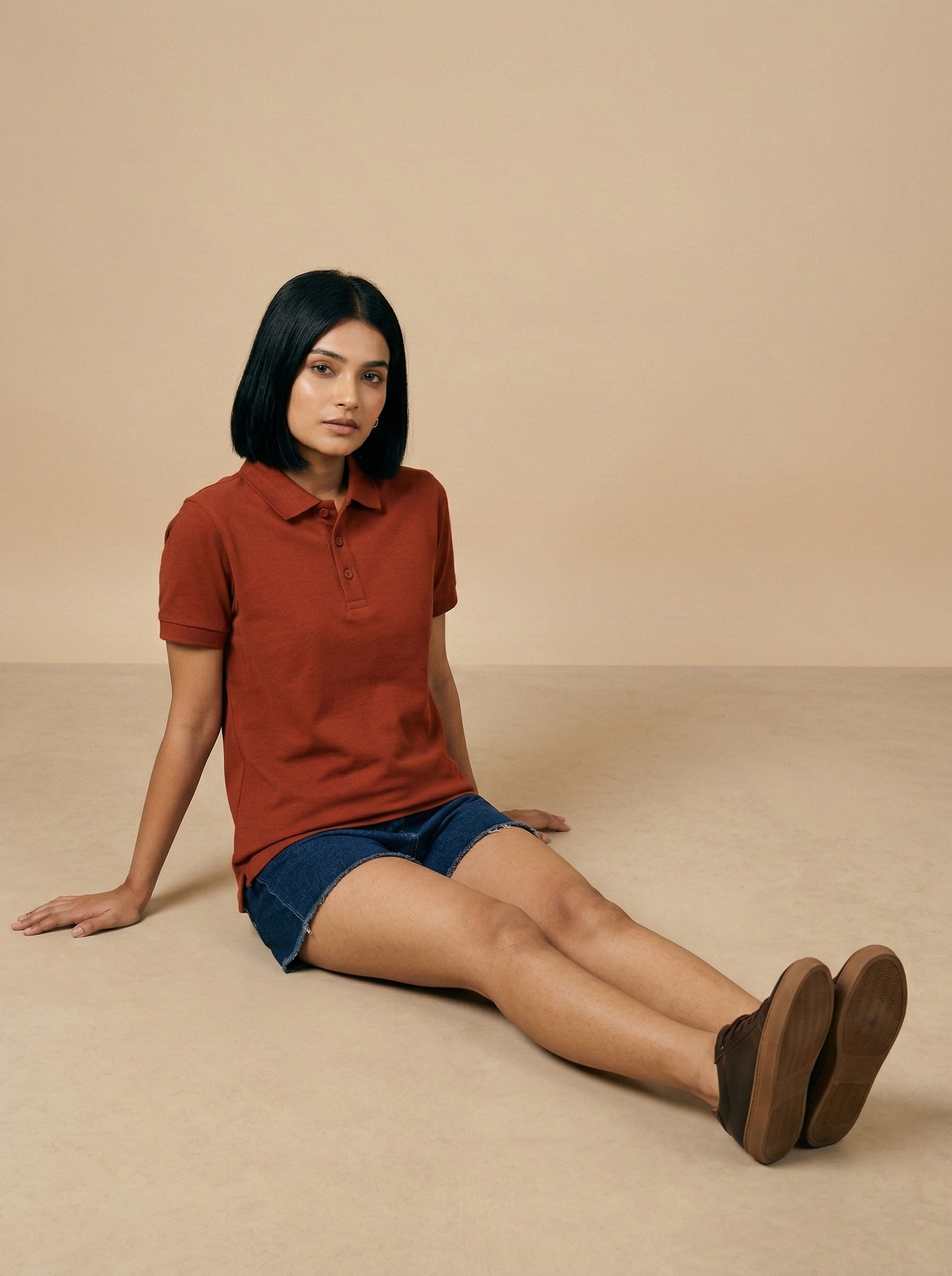 Polo T-Shirt Brick Red