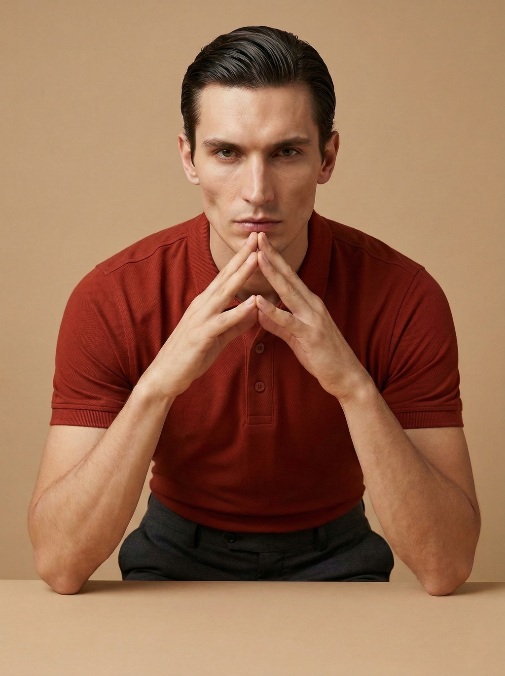 Polo T-Shirt Brick Red