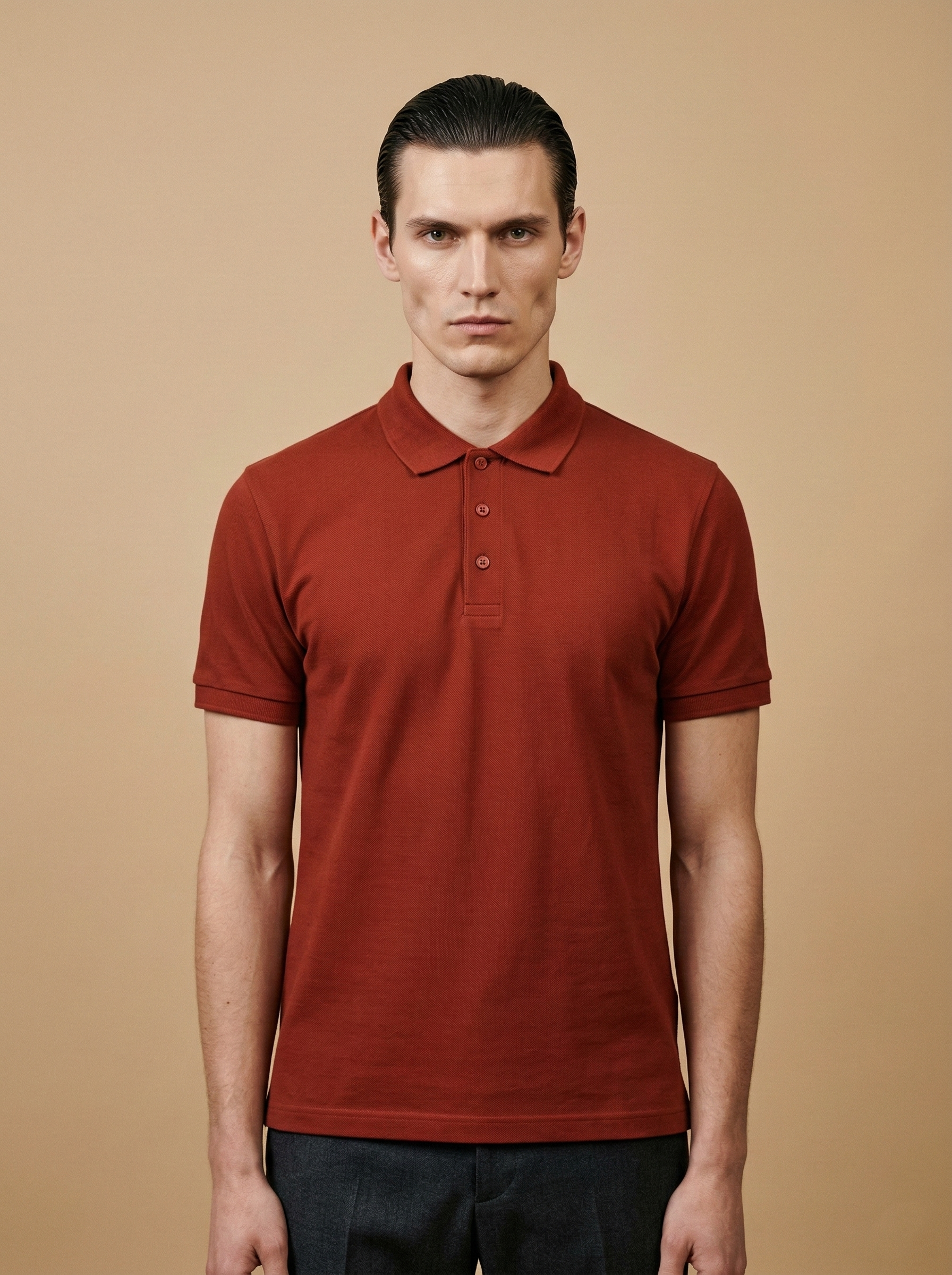 Polo T-Shirt Brick Red