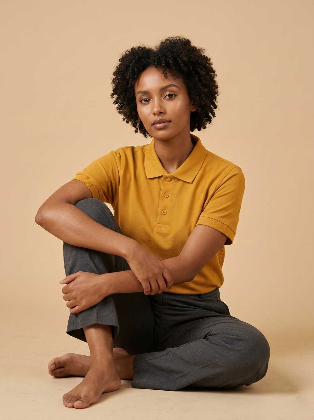 Polo T-Shirt Mustard Yellow