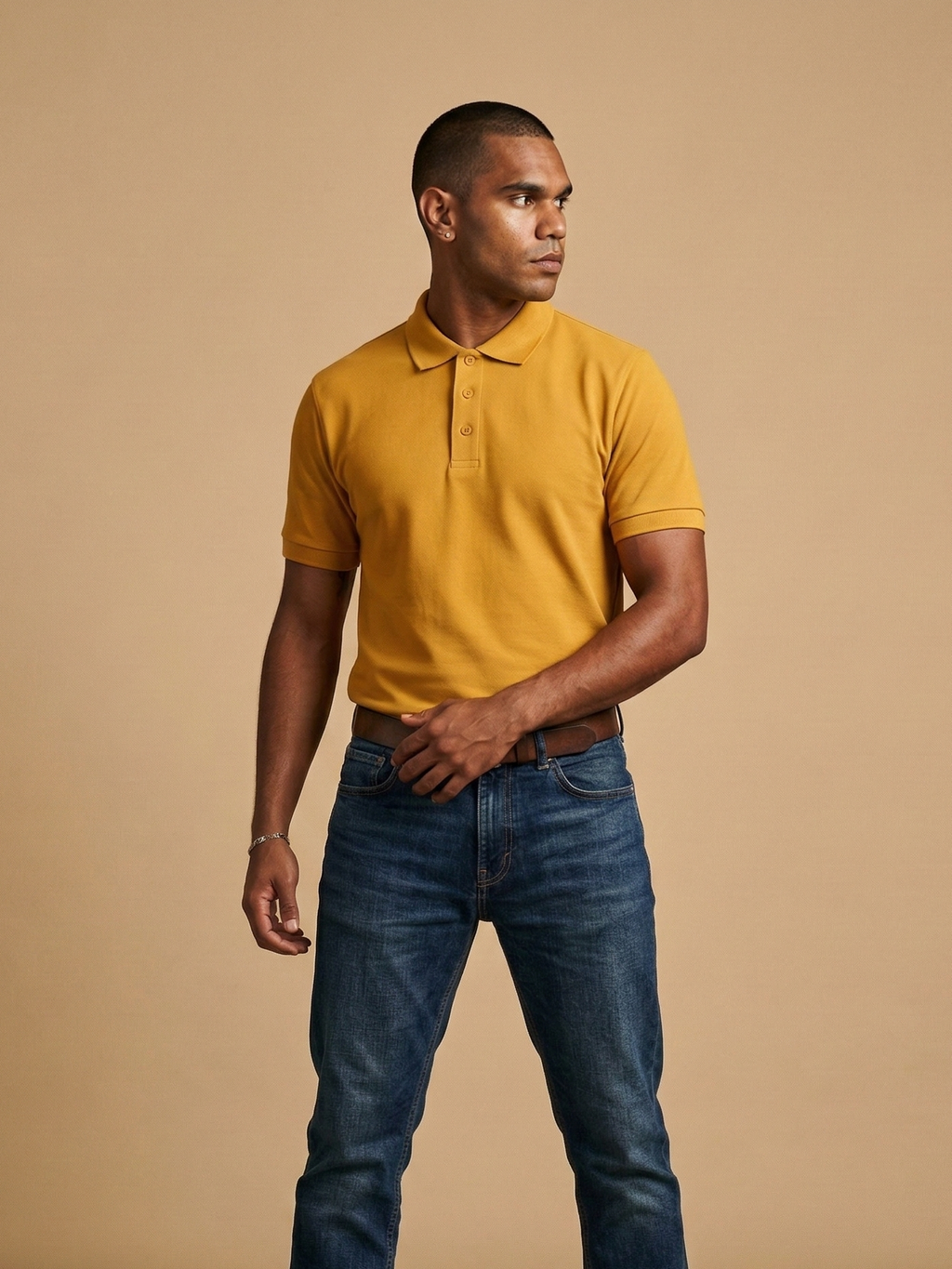 Polo T-Shirt Mustard Yellow