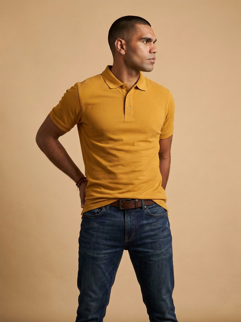 Polo T-Shirt Mustard Yellow