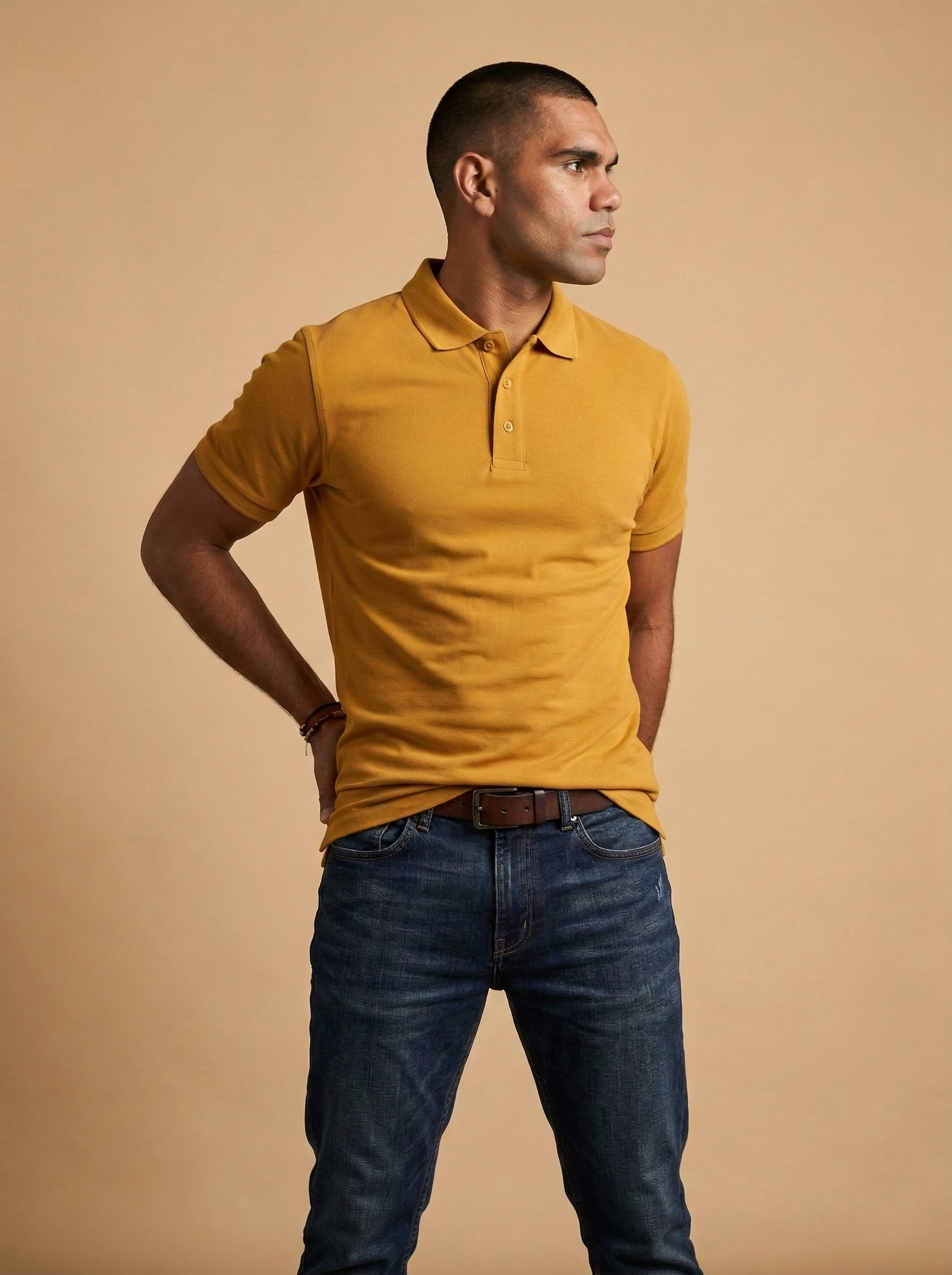 Polo T-Shirt Mustard Yellow