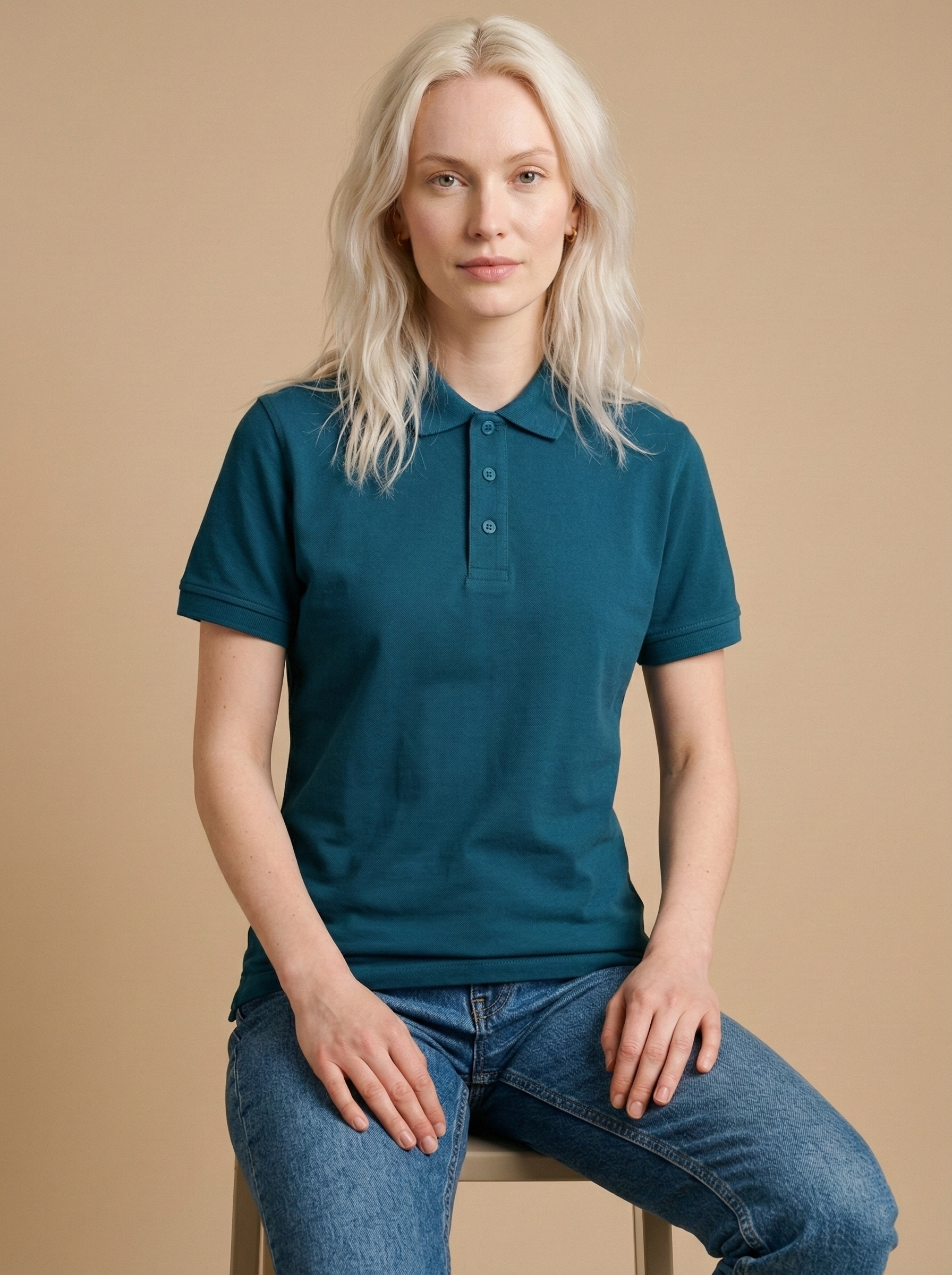 Polo T-Shirt Petrol Blue