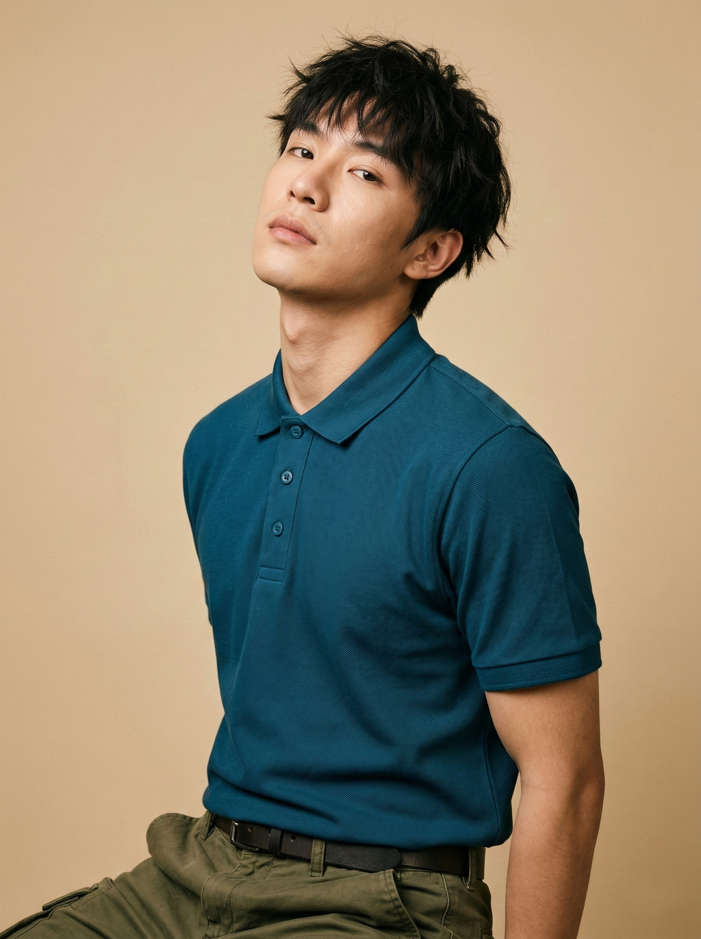 Polo T-Shirt Petrol Blue