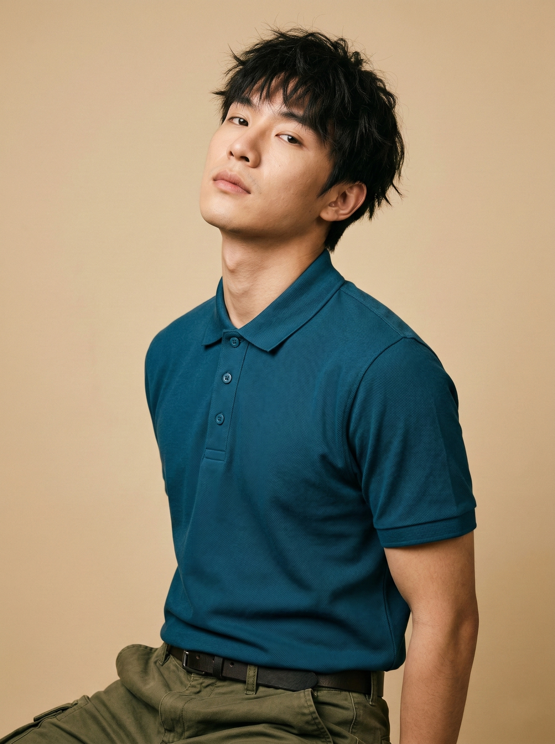 Polo T-Shirt Petrol Blue