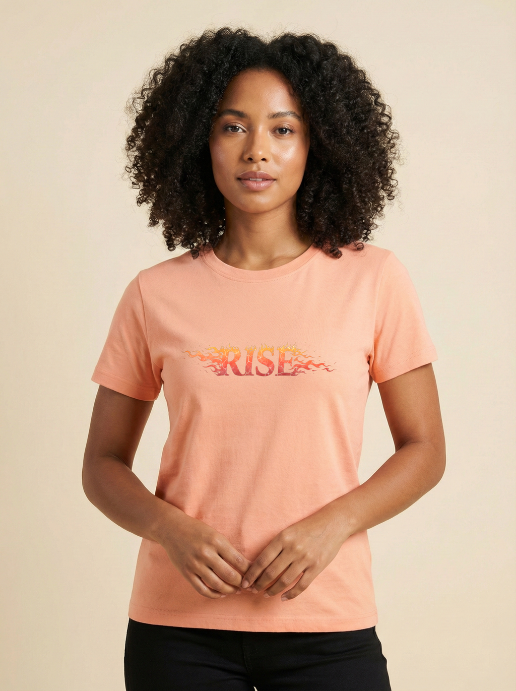 Rise Classic Crew Tee Peach