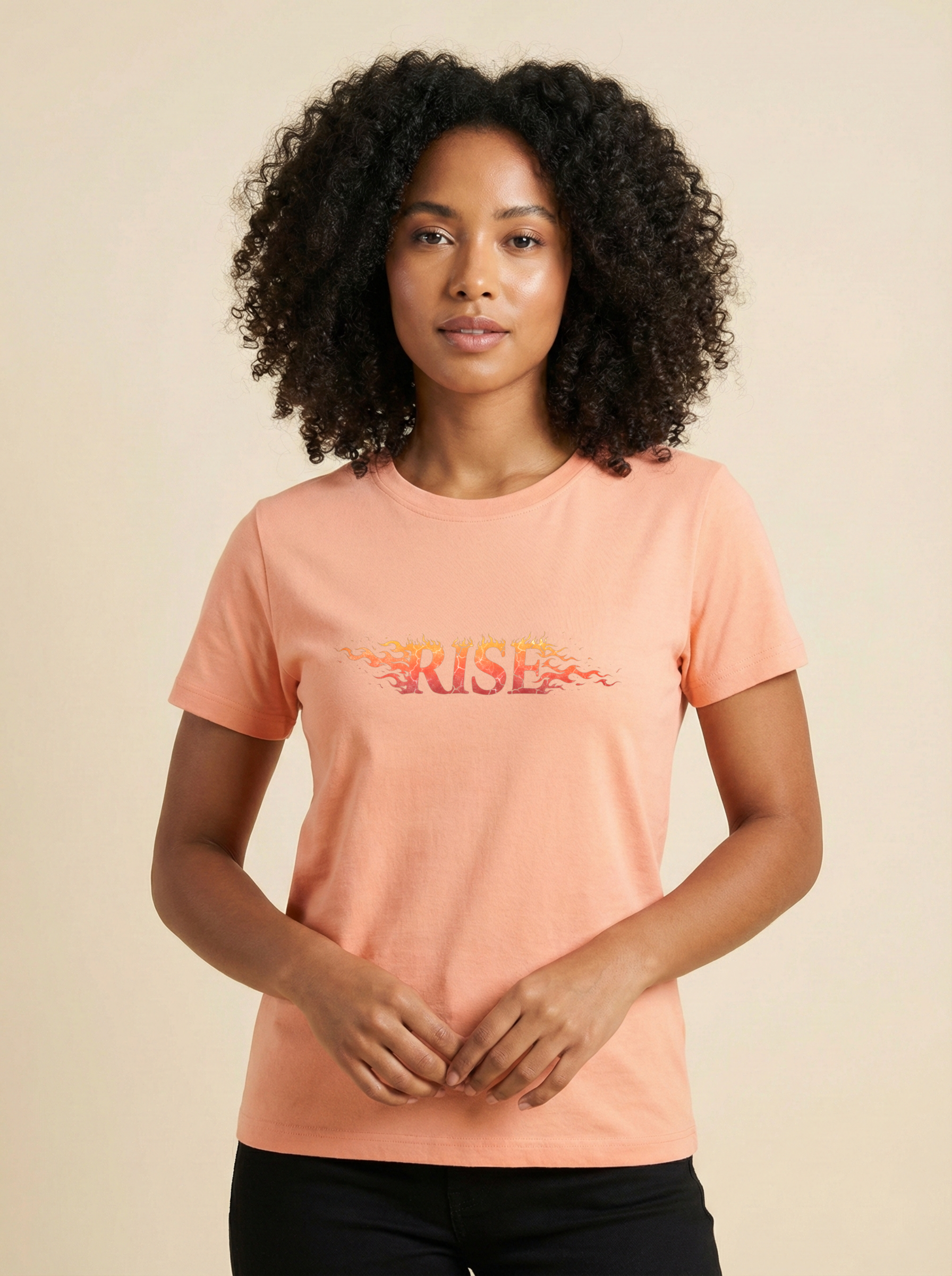 Rise Classic Crew Tee Peach