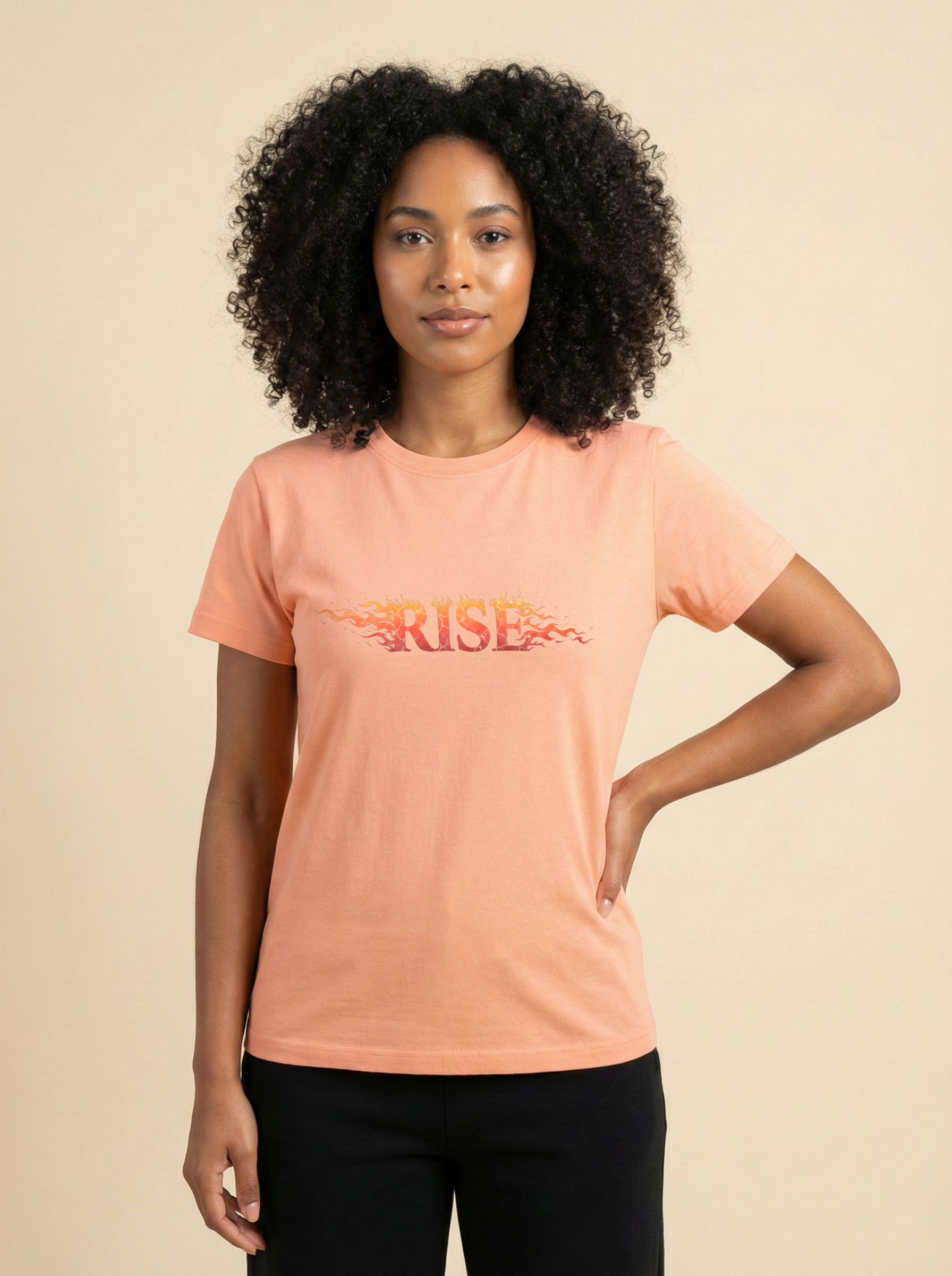 Rise Classic Crew Tee Peach