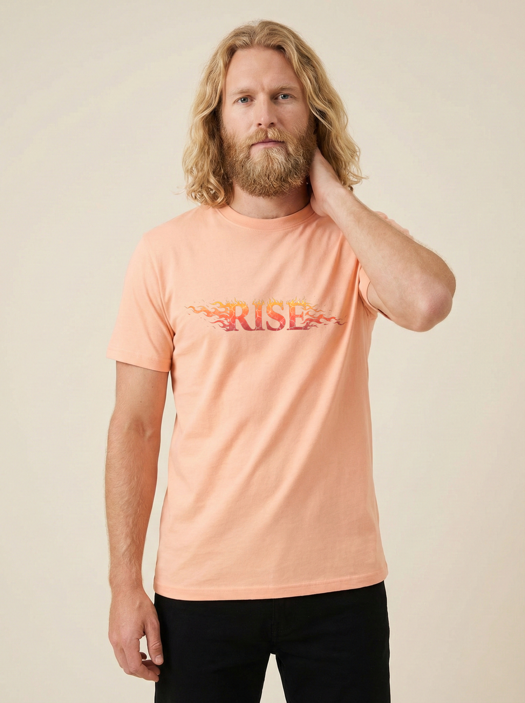 Rise Classic Crew Tee Peach