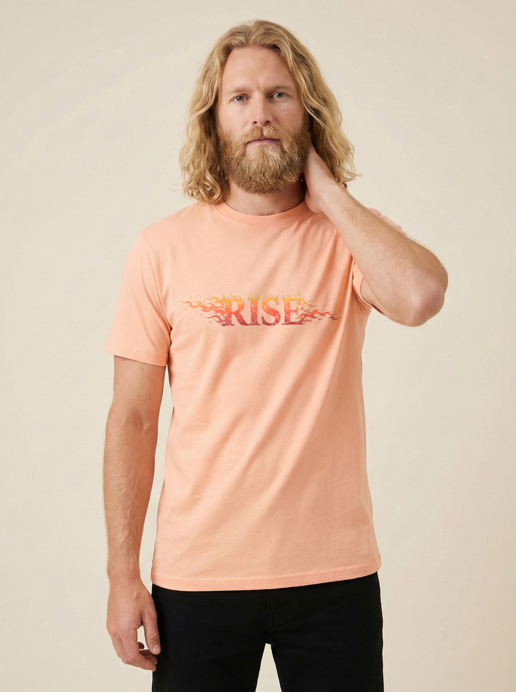 Rise Classic Crew Tee Peach