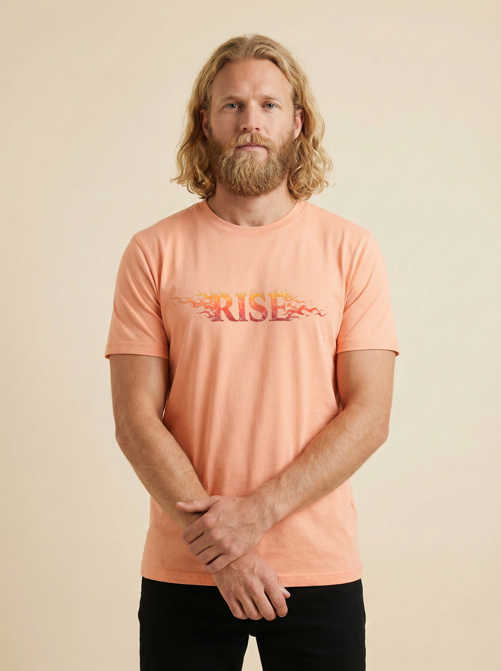 Rise Classic Crew Tee Peach