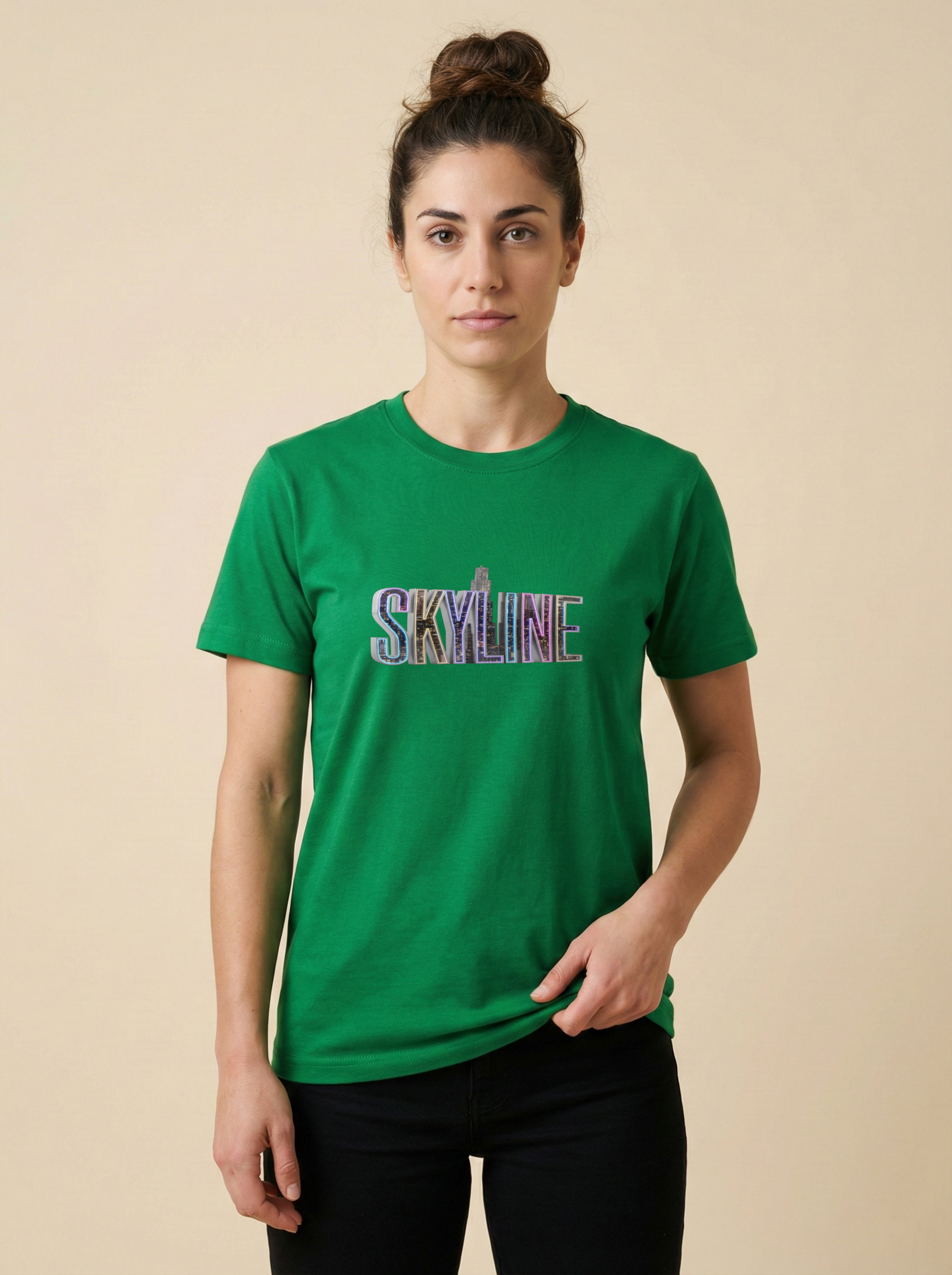 Skyline Classic Crew Tee Flag Green
