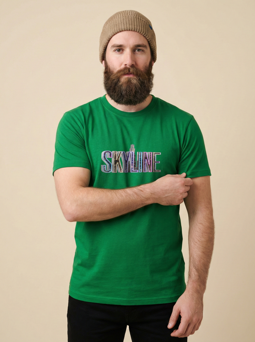 Skyline Classic Crew Tee Flag Green