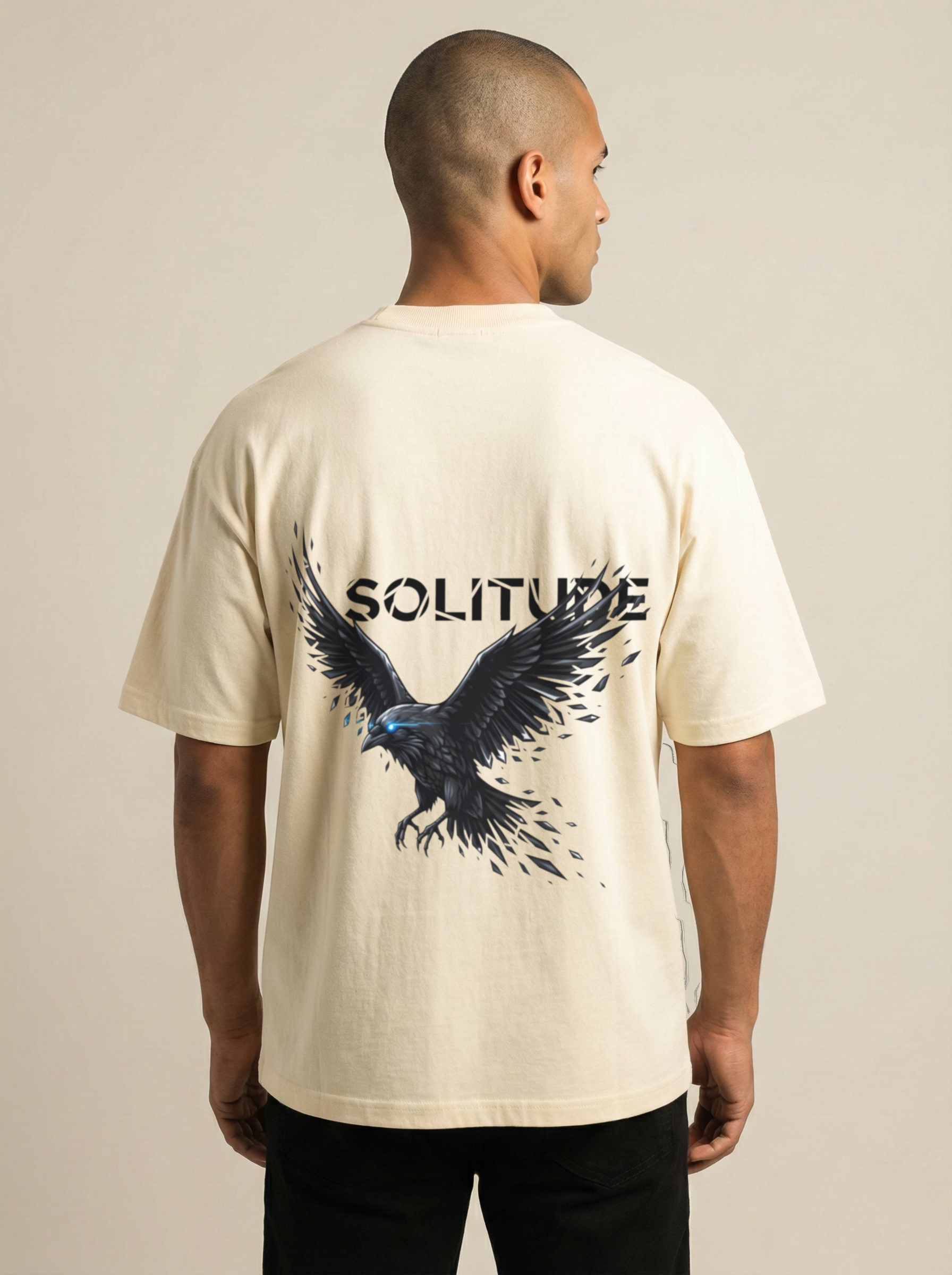 Solitude Premium Terry Oversized Tee Off White