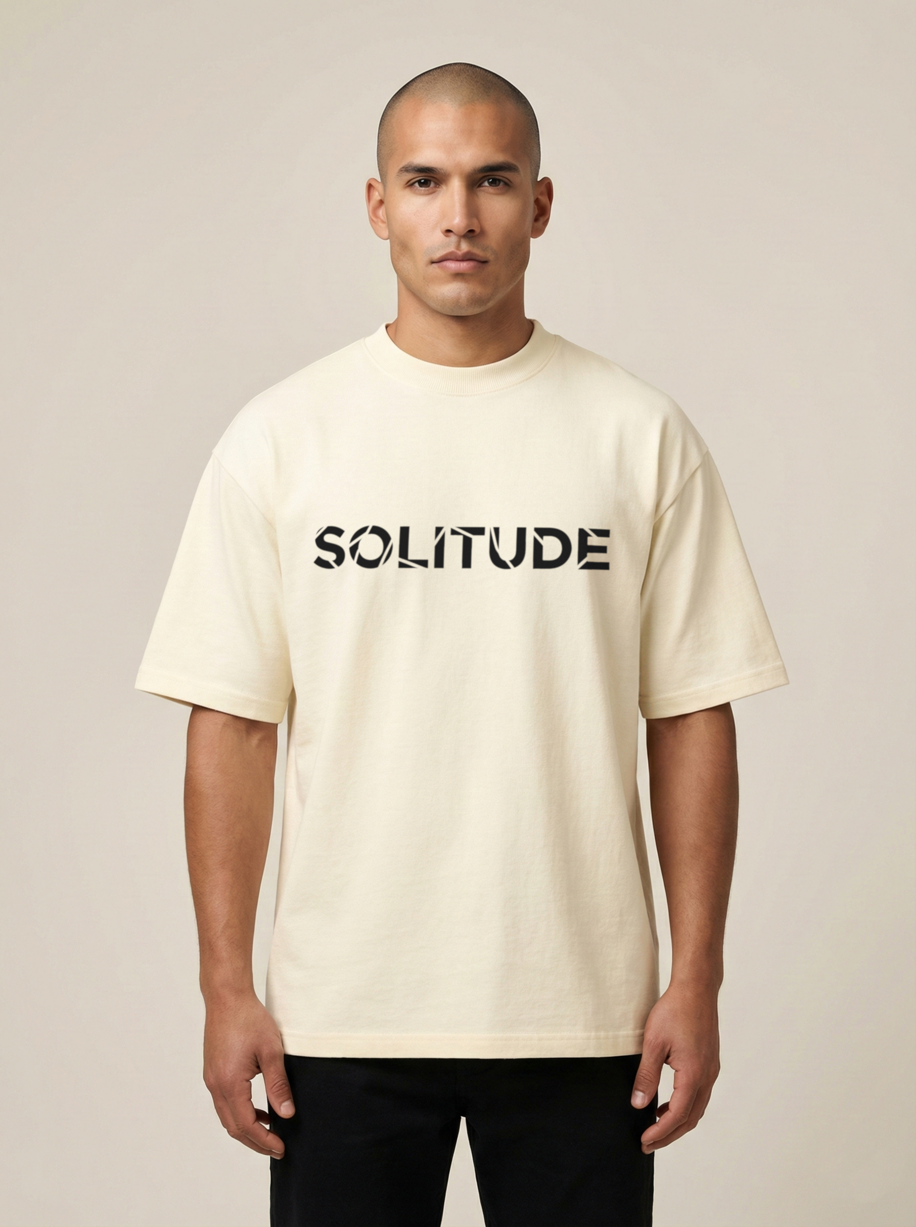 Solitude Premium Terry Oversized Tee Off White