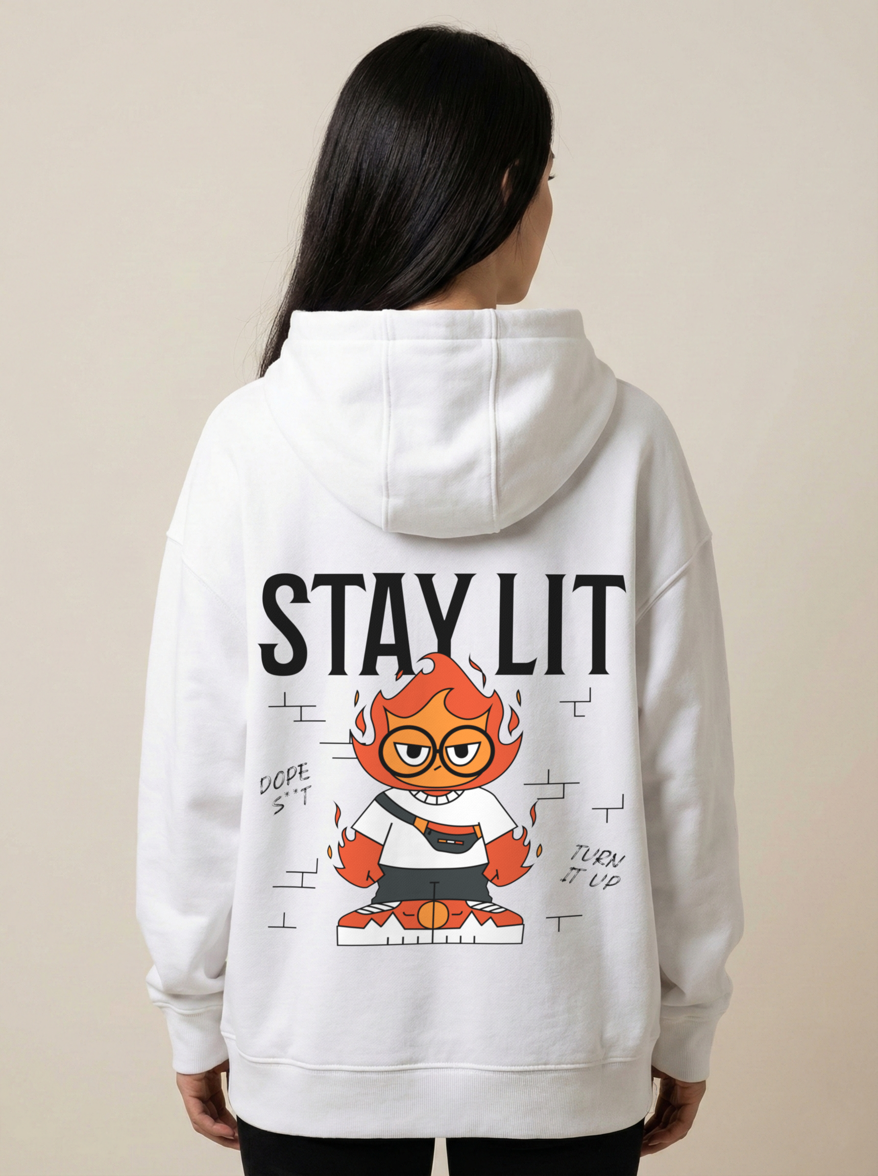Stay Lit Oversized Hoodie
