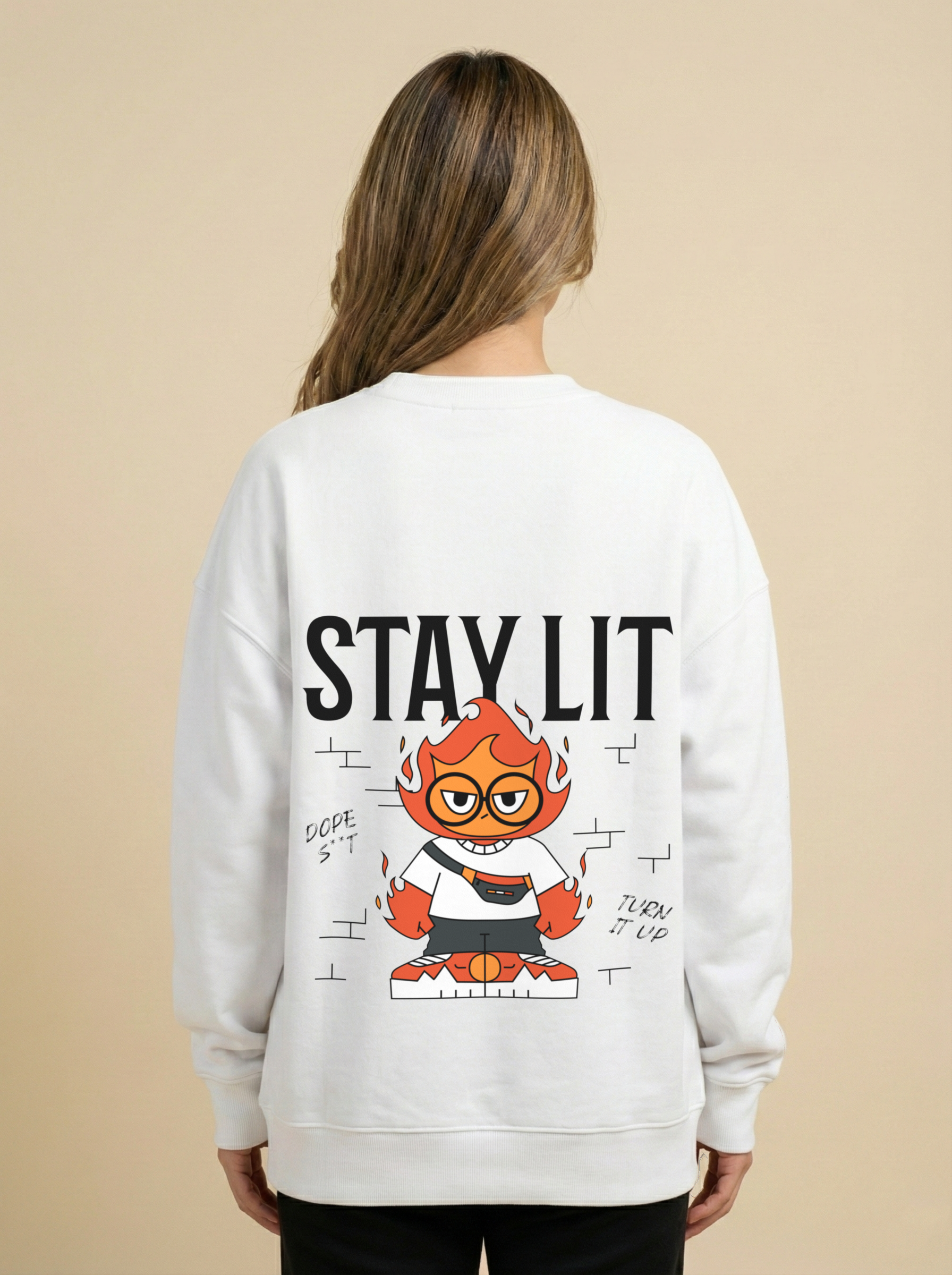 Stay Lit Oversized Sweatshirt