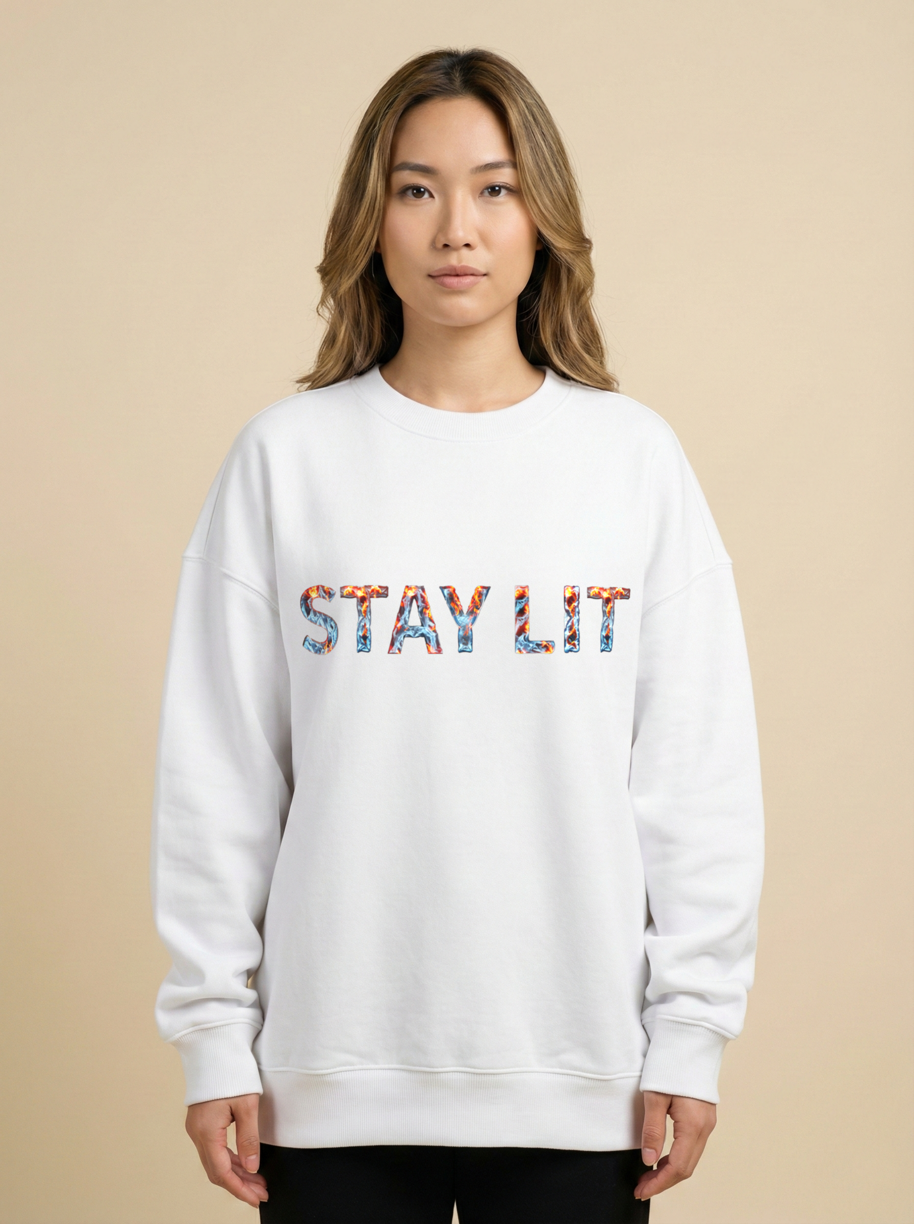 Stay Lit Oversized Sweatshirt