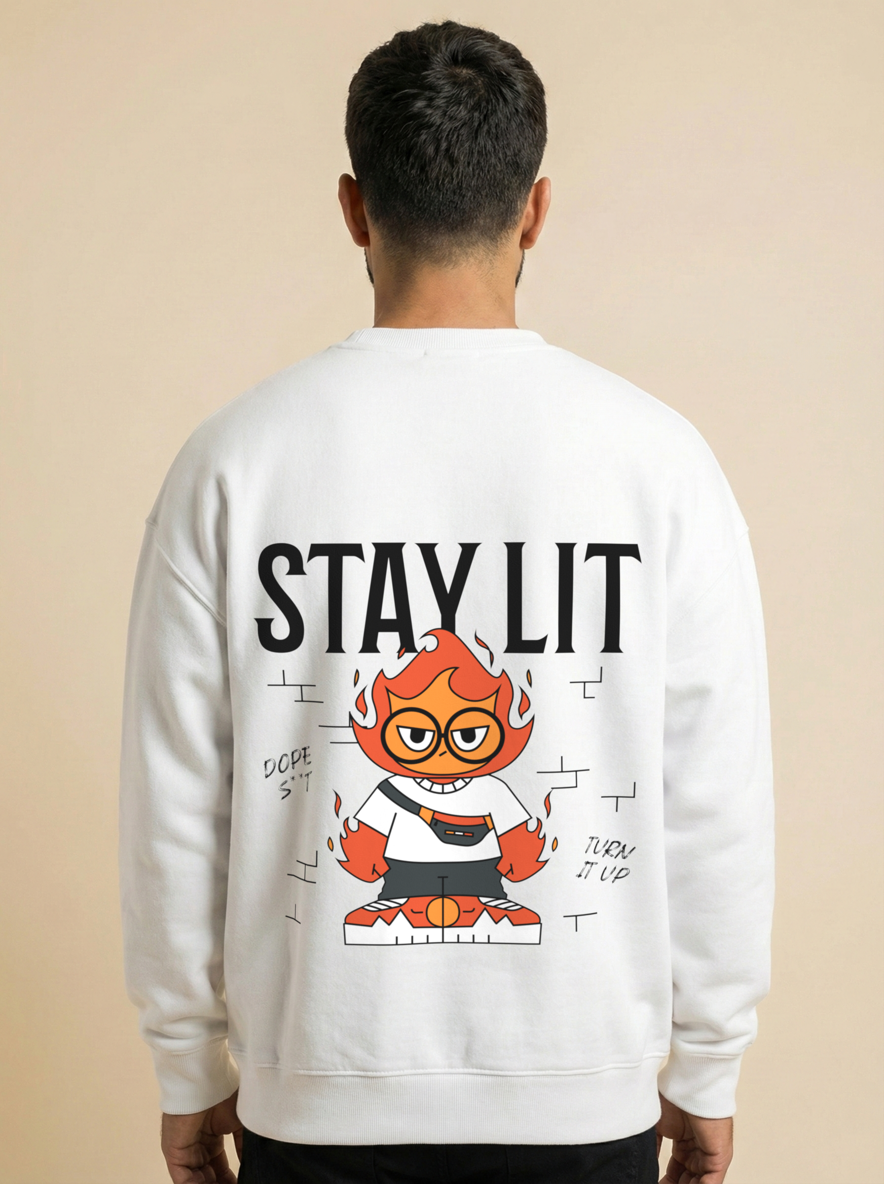 Stay Lit Oversized Sweatshirt