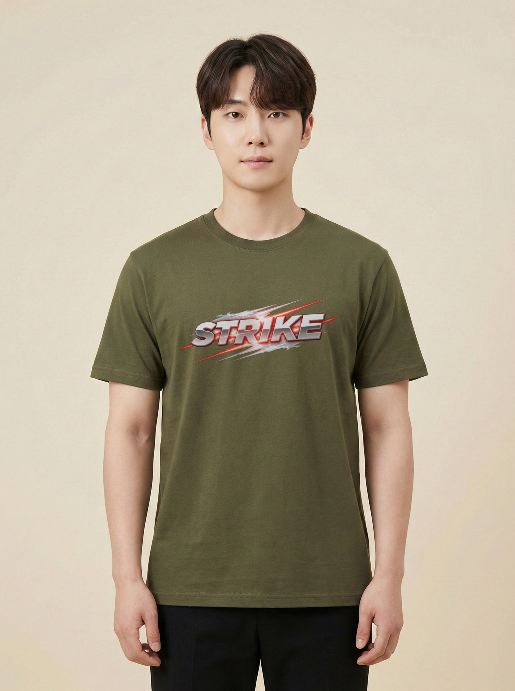 Strike Classic Crew Tee Olive Green
