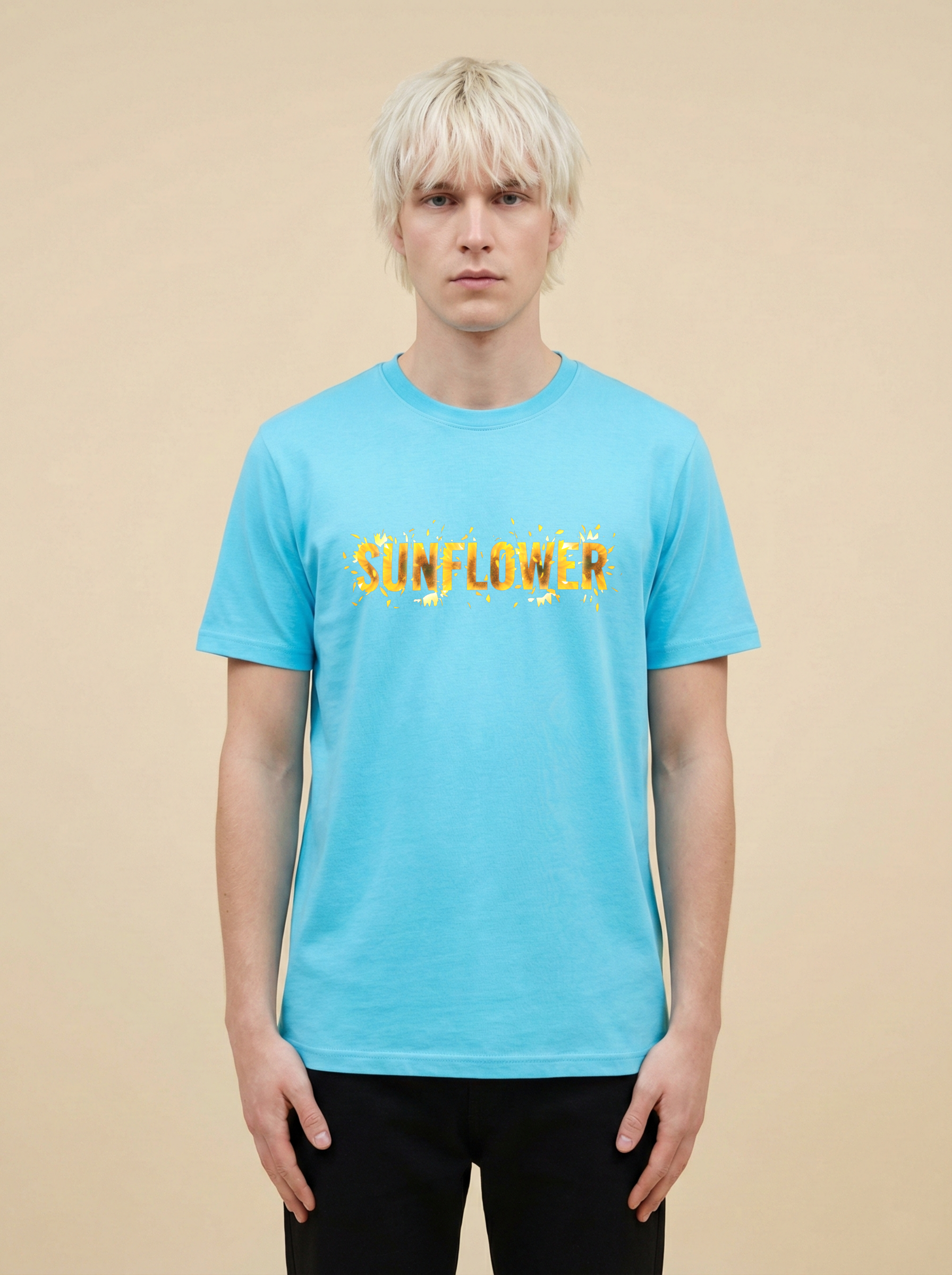 Sunflower Classic Crew Tee Sky Blue