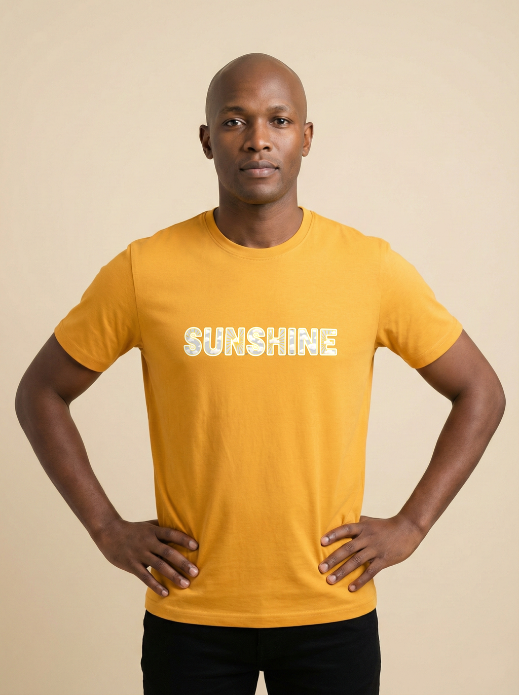 Sunshine Classic Crew Tee Golden Yellow