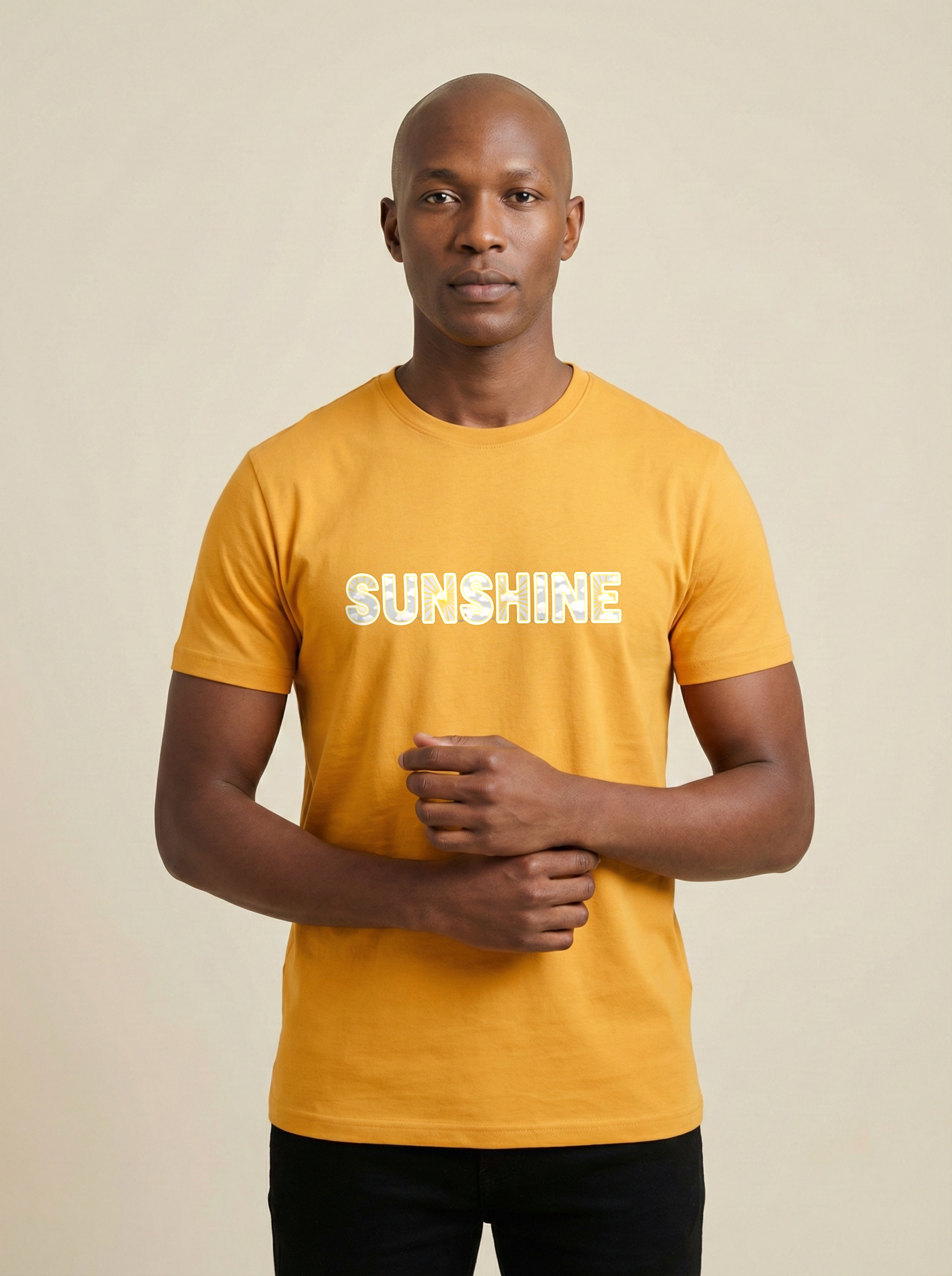Sunshine Classic Crew Tee Golden Yellow