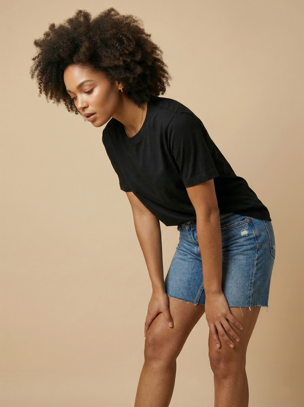 Supima Cotton Tee Black