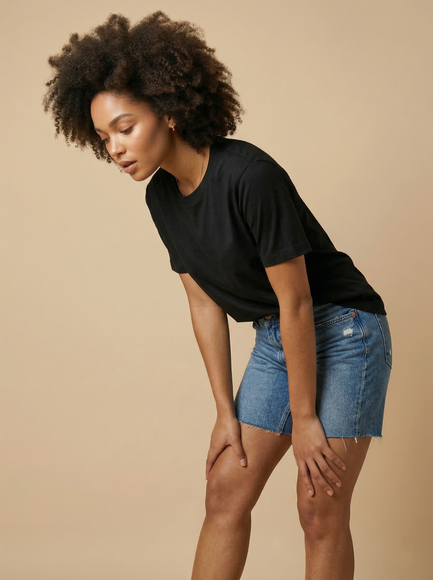 Supima Cotton Tee Black