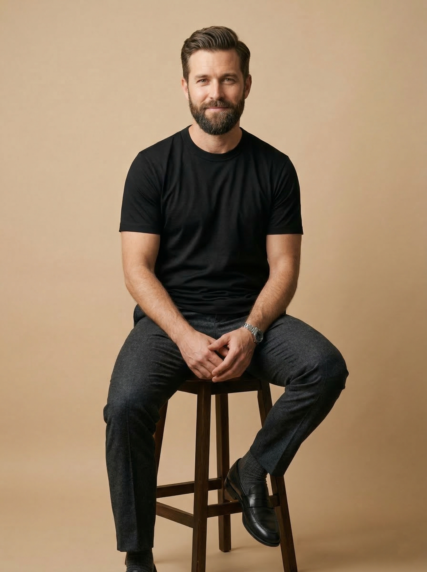 Supima Cotton Tee Black