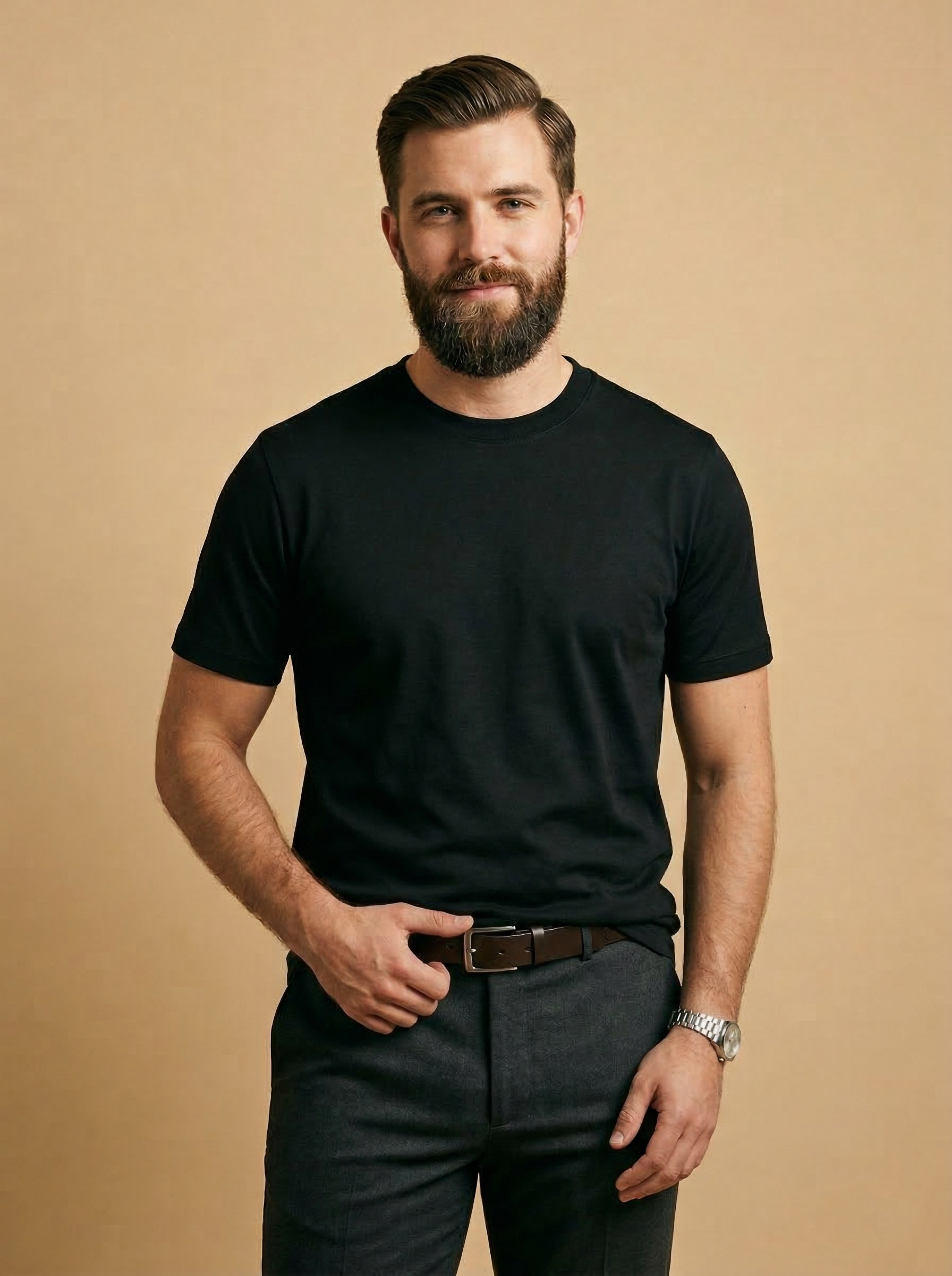 Supima Cotton Tee Black