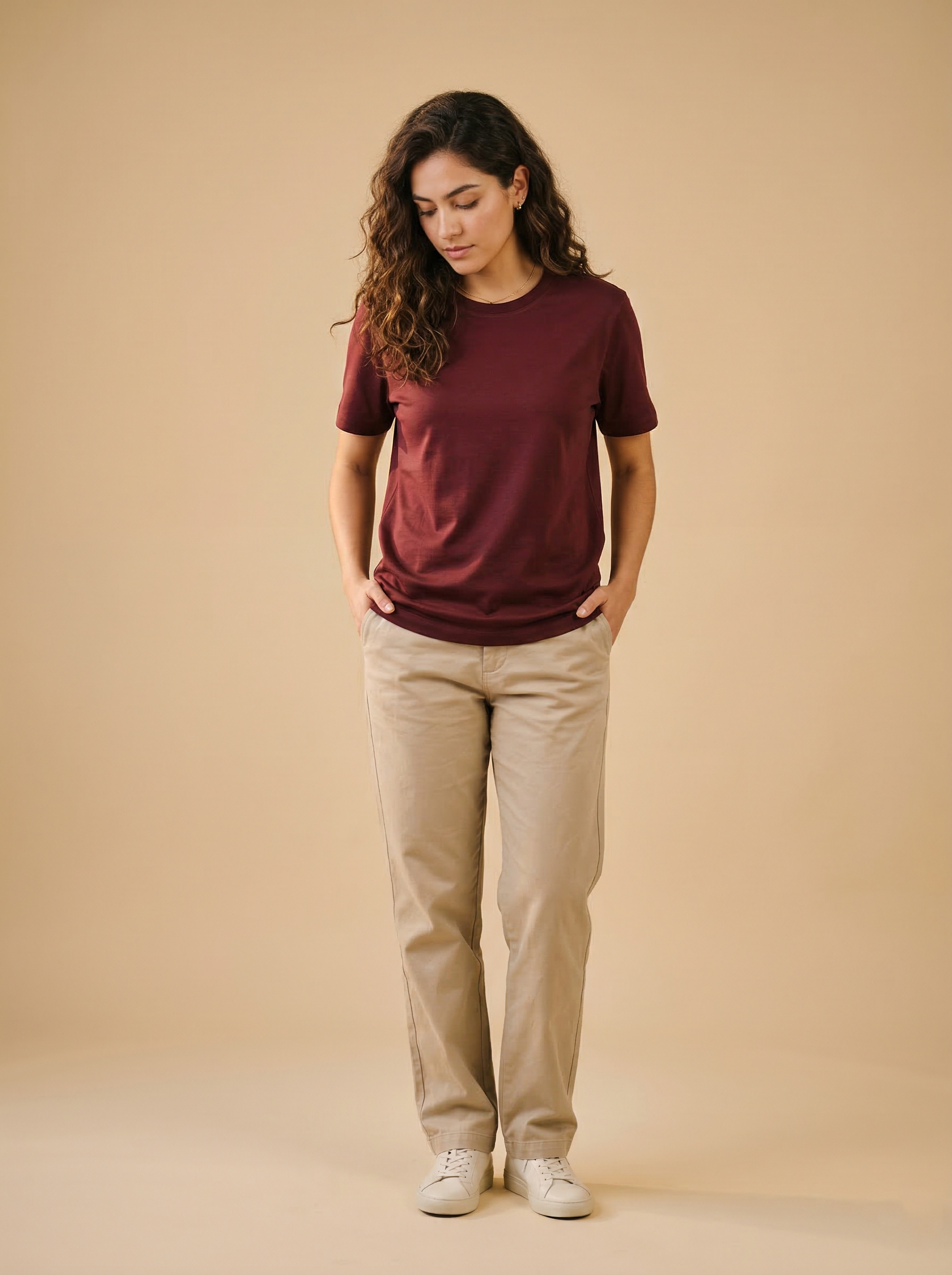 Supima Cotton Tee Maroon
