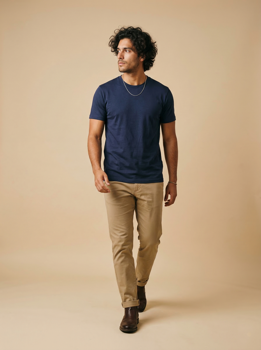 Supima Cotton Tee Navy Blue