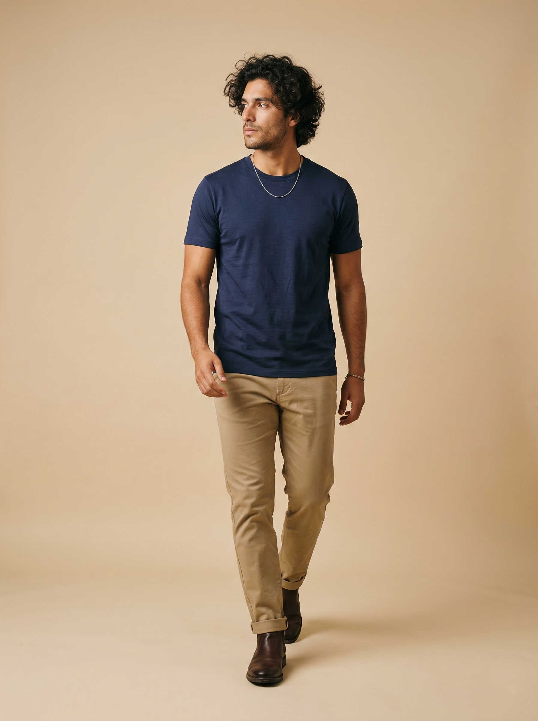 Supima Cotton Tee Navy Blue