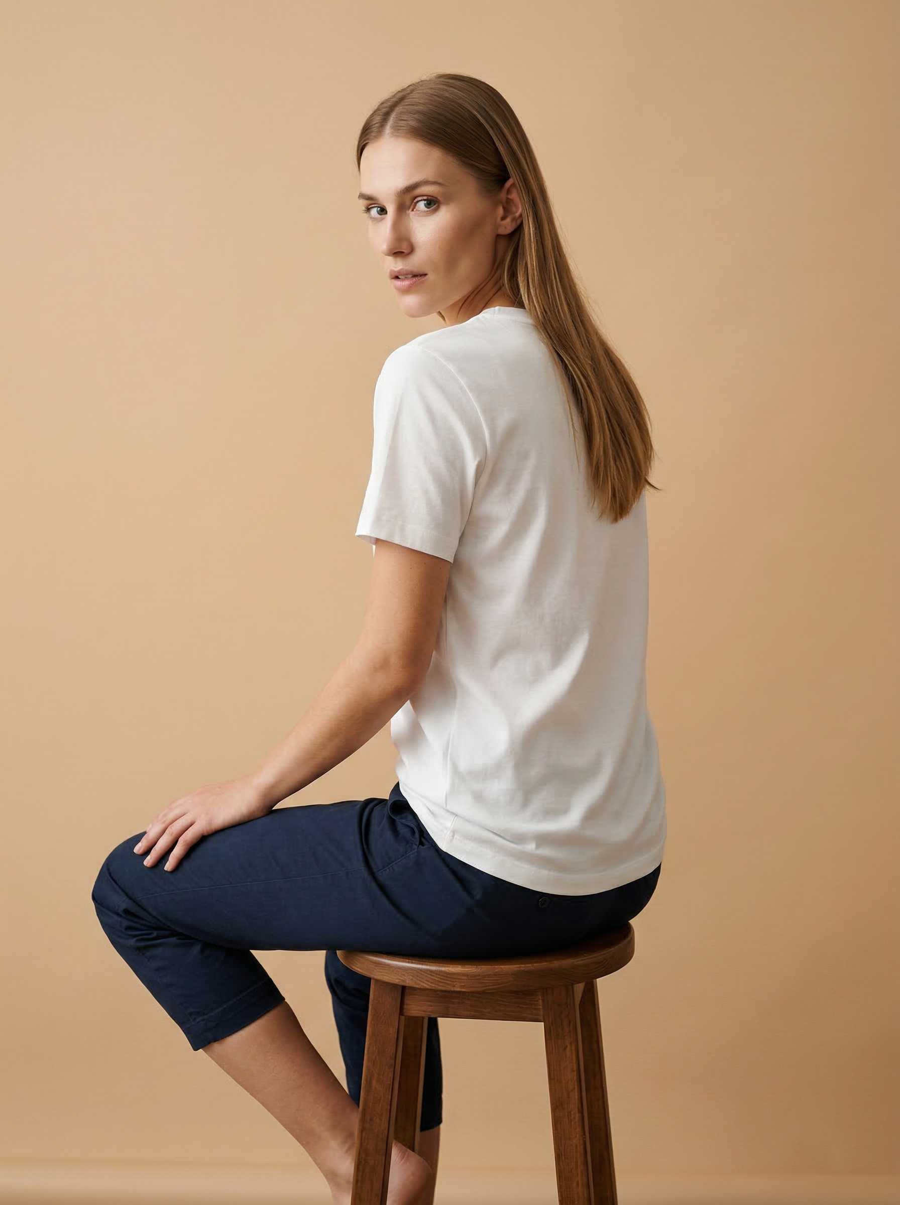 Supima Cotton Tee White