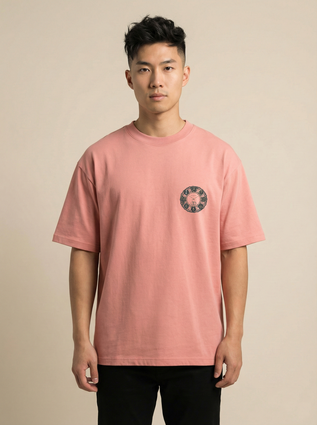 Temporis Premium Terry Oversized Tee Flamingo