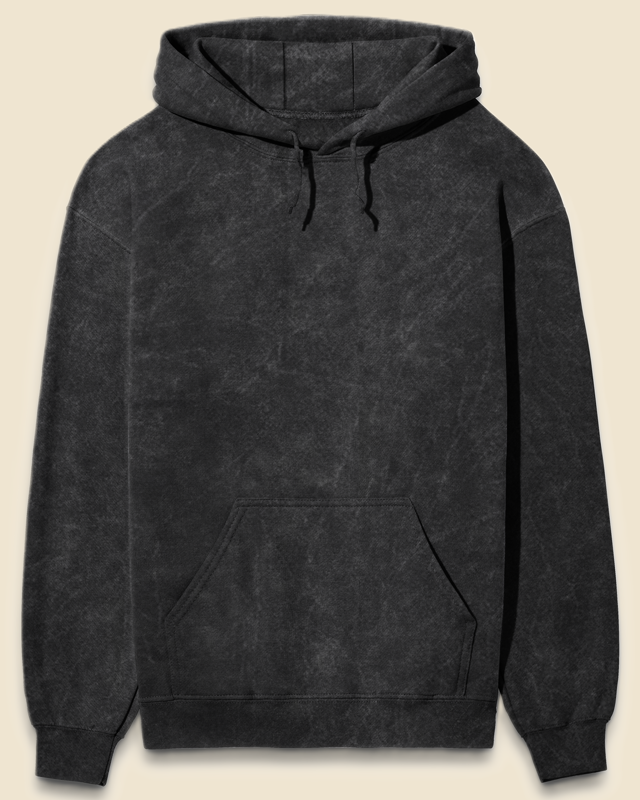 Unisex Acid Wash Hoodie black