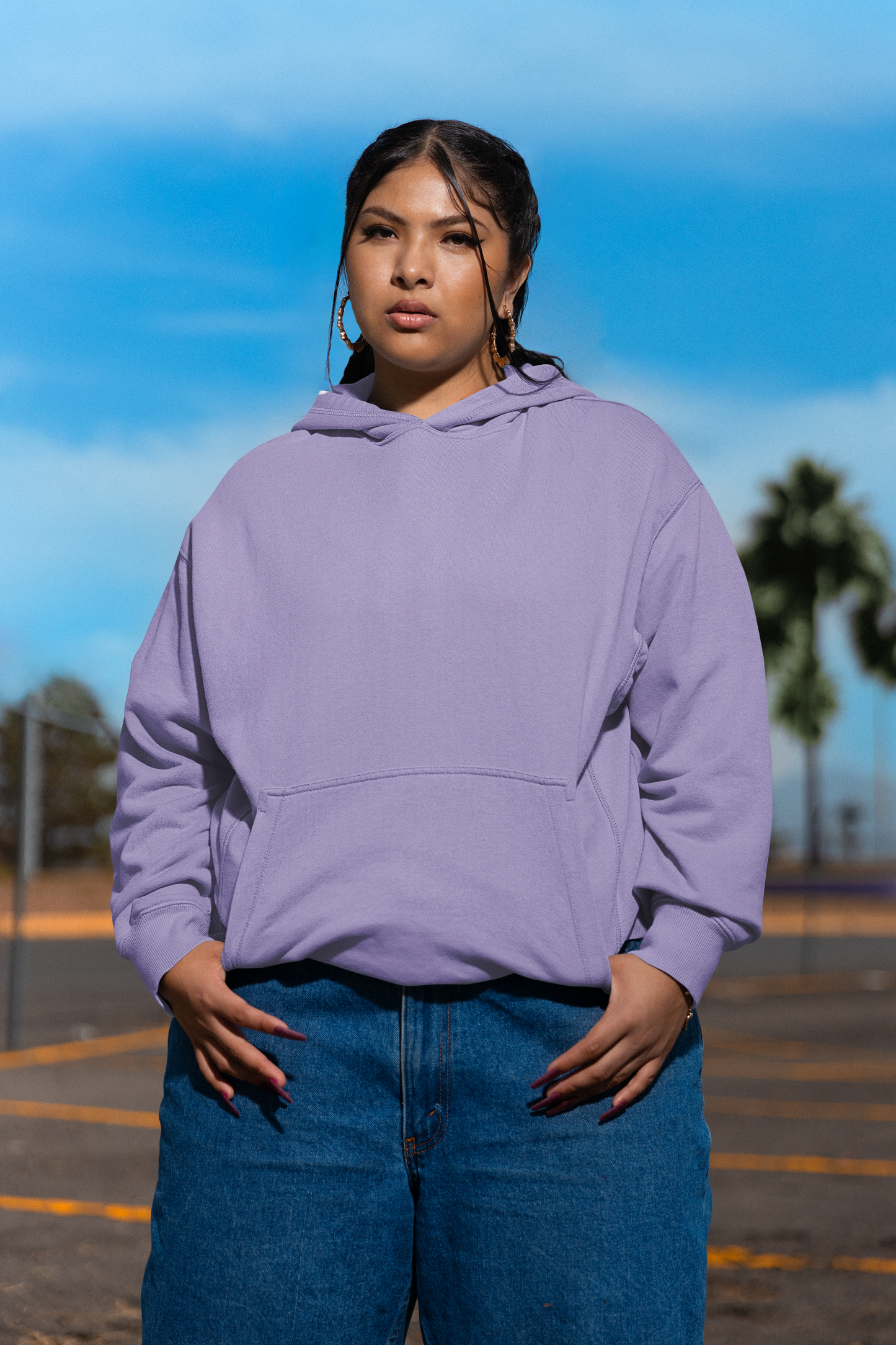 Unisex Oversized Hoodie Lavender