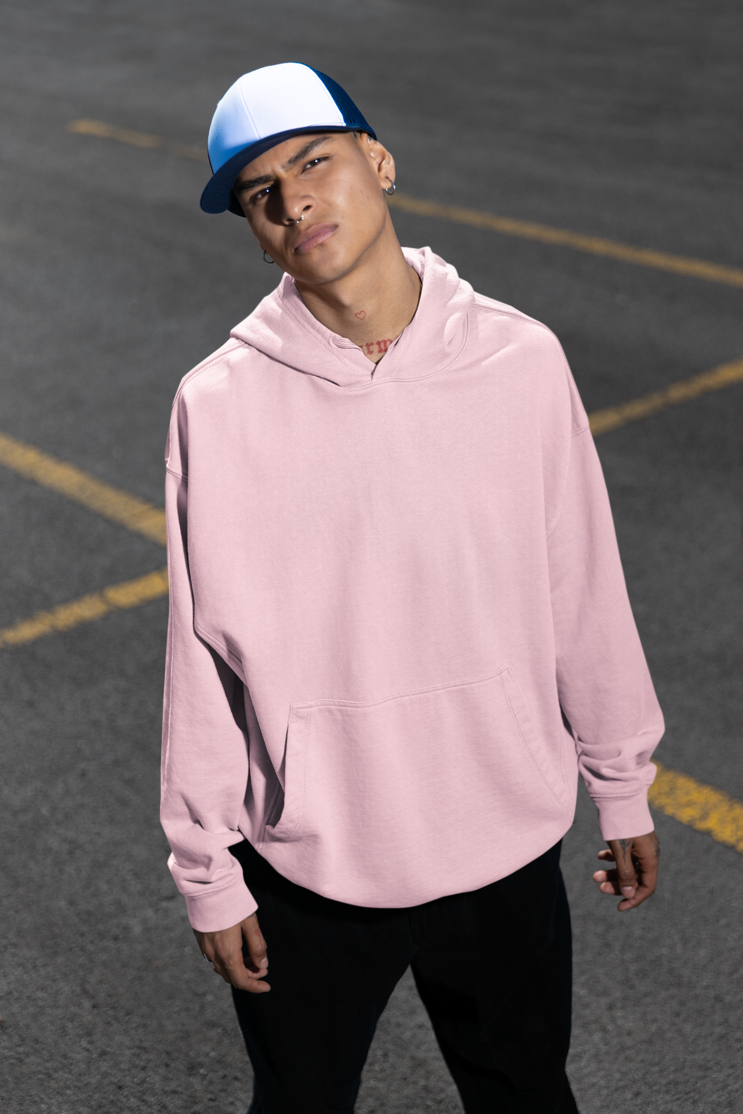 Unisex Oversized Hoodie Baby Pink