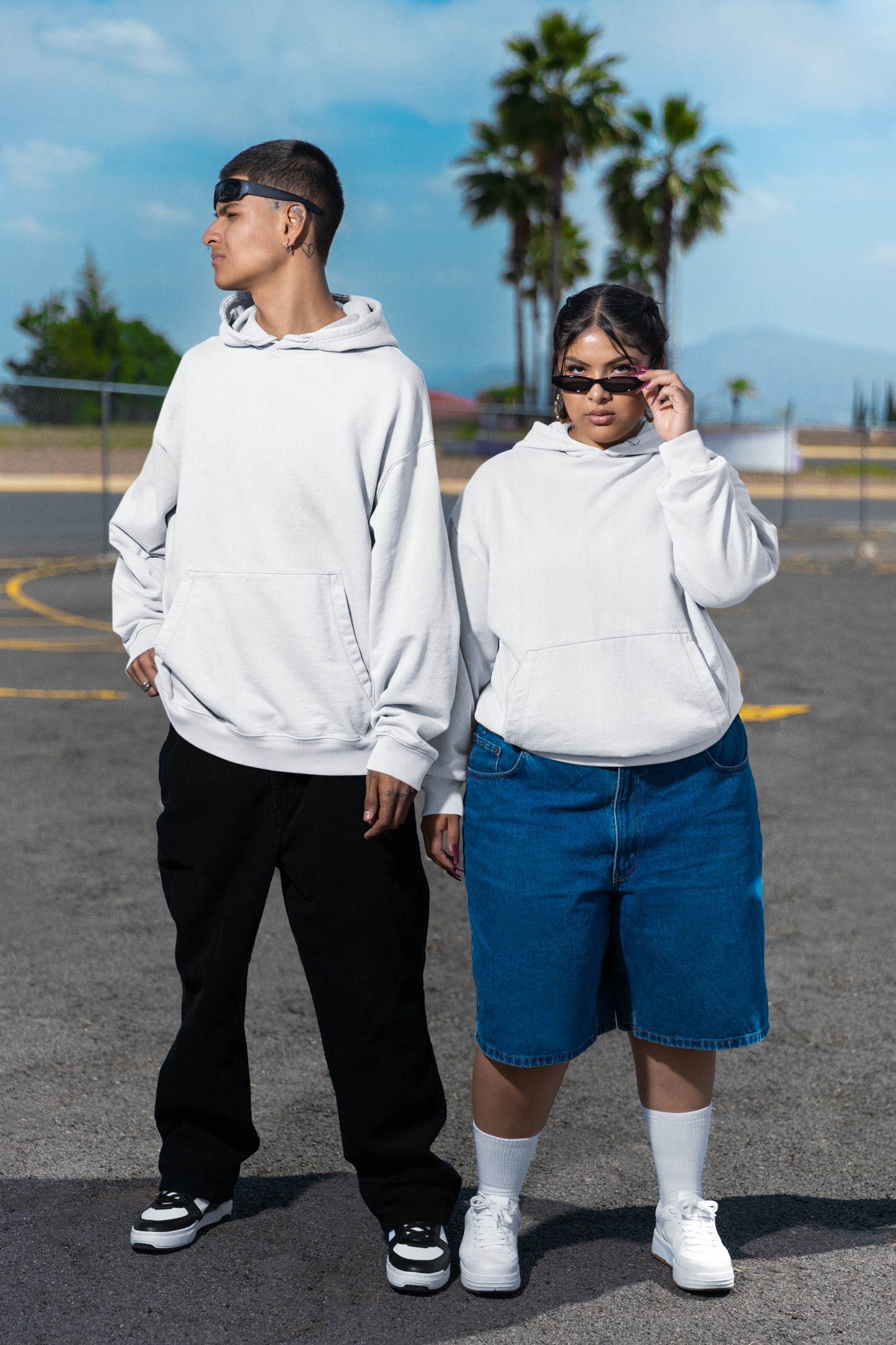 Unisex Oversized Hoodie White