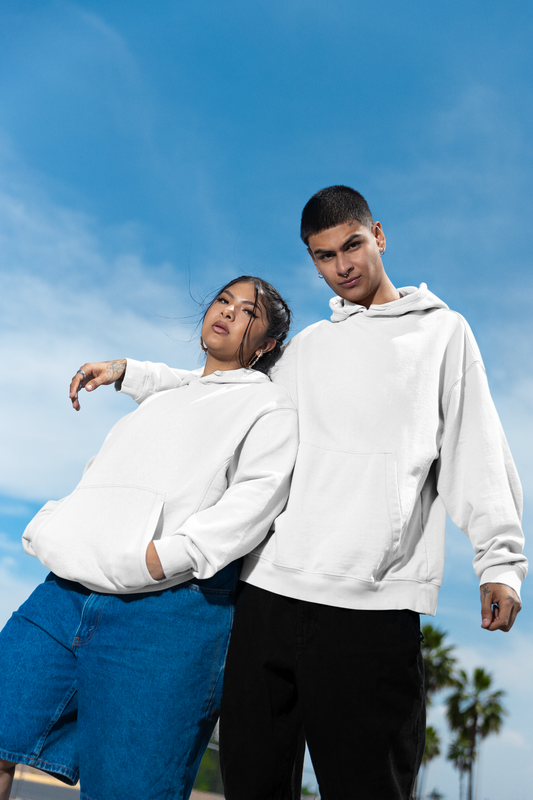 Unisex Oversized Hoodie White