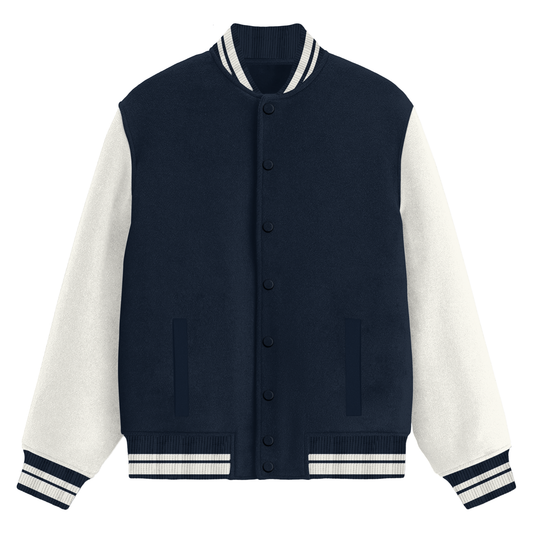 Unisex Varsity Jacket Navy Blue