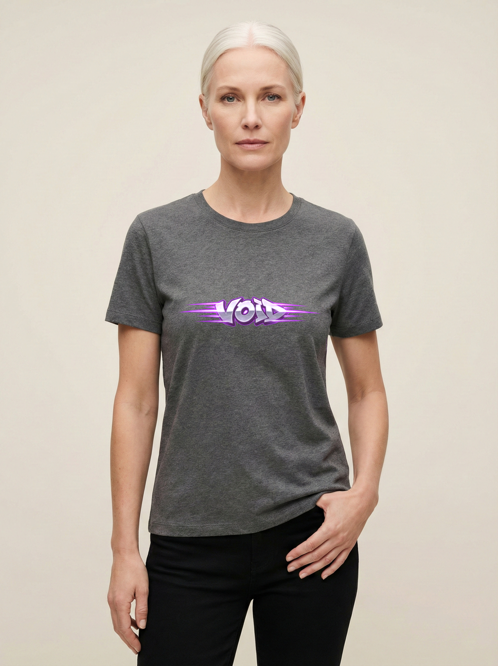 Void Classic Crew Tee Charcoal Melange