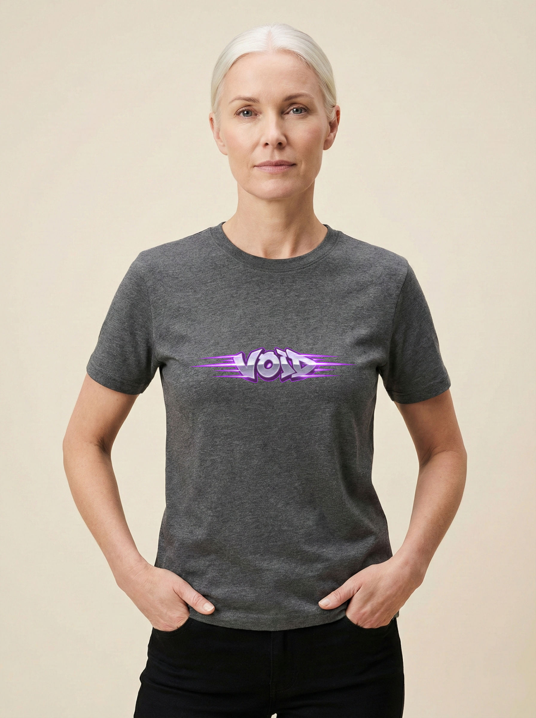 Void Classic Crew Tee Charcoal Melange