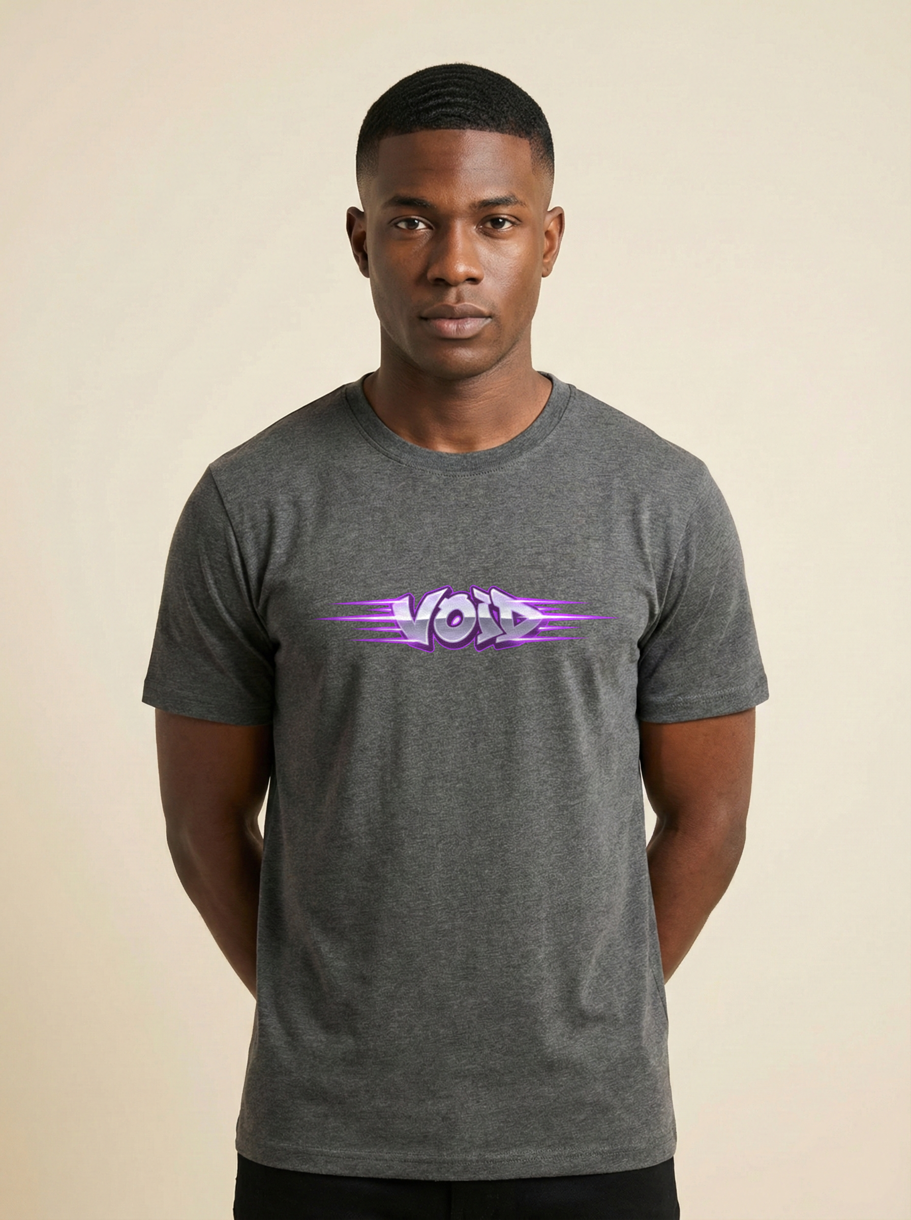 Void Classic Crew Tee Charcoal Melange